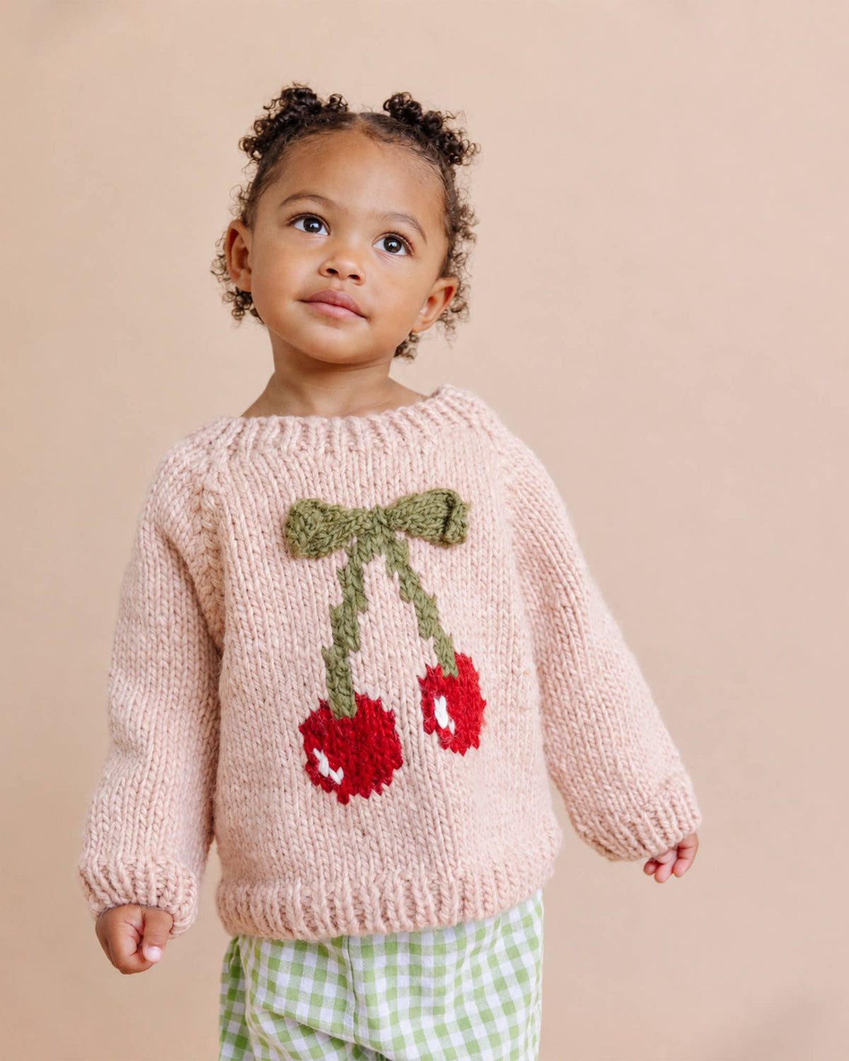 Cherry Knit Baby Pullover Sweater