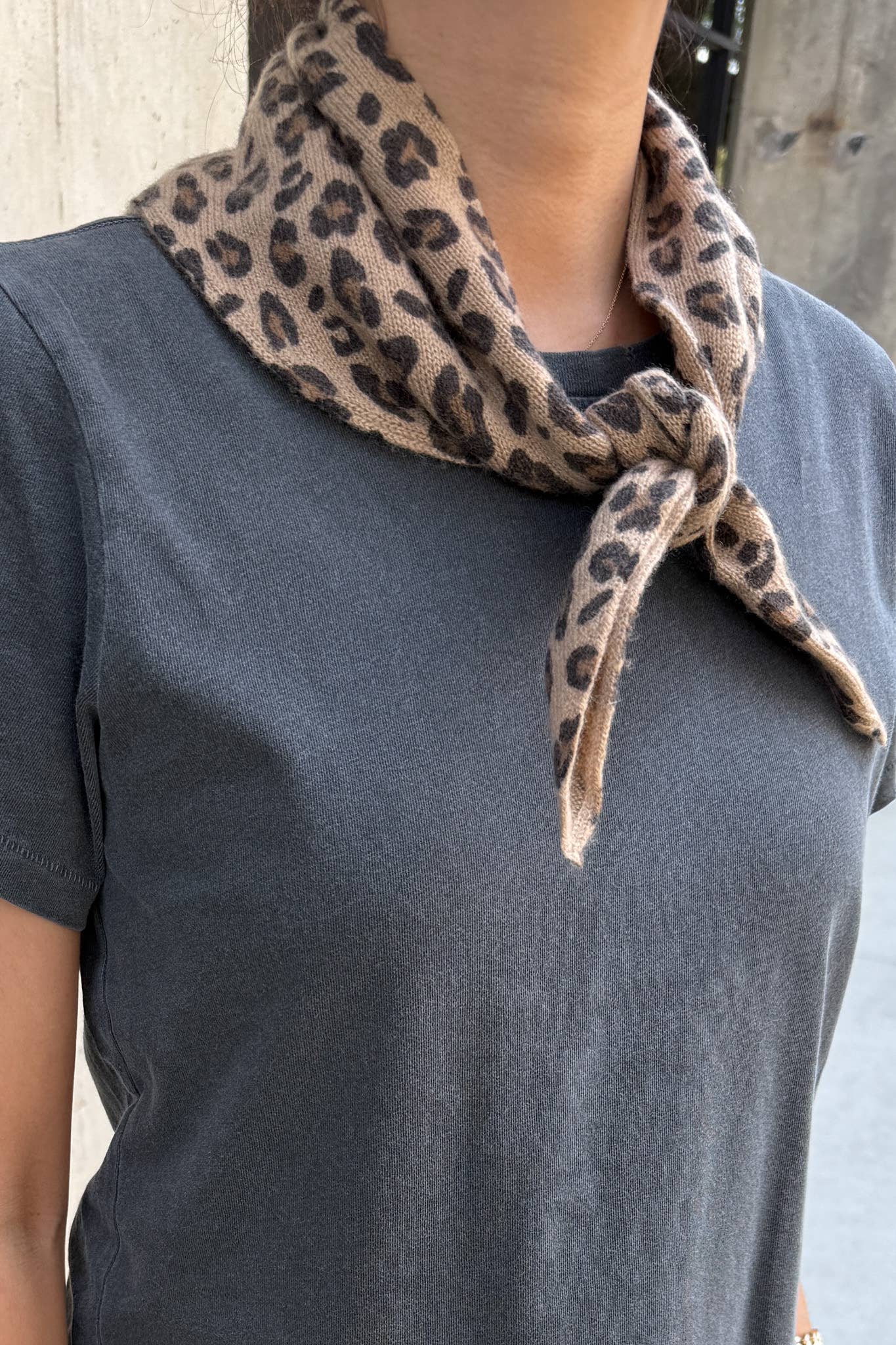 Cashmere Bandana | Leopard