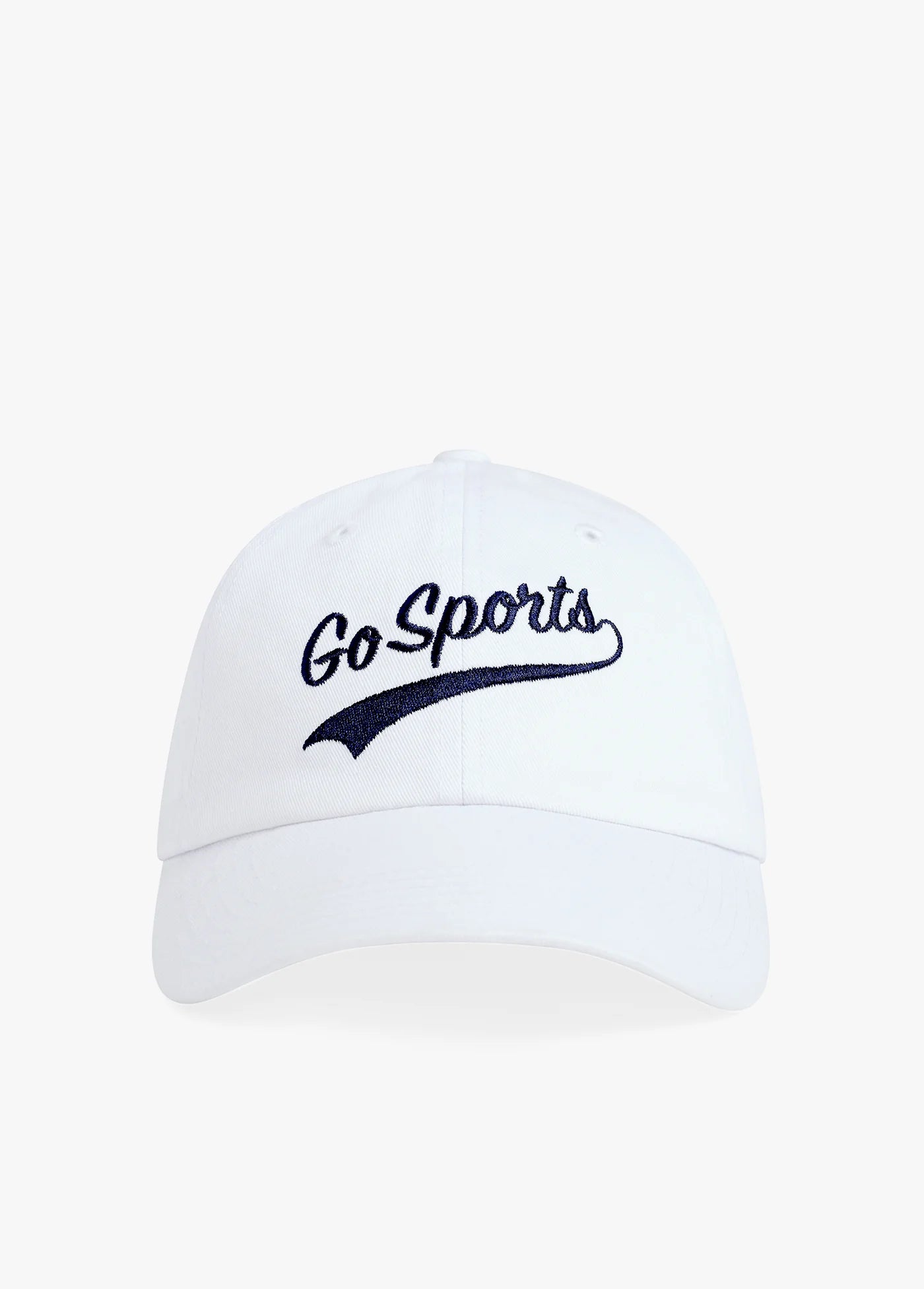 Go Sports Hat in White Navy