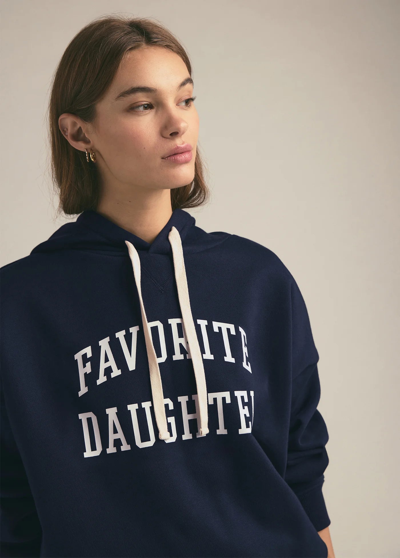 Collegiate Hoodie in Navy