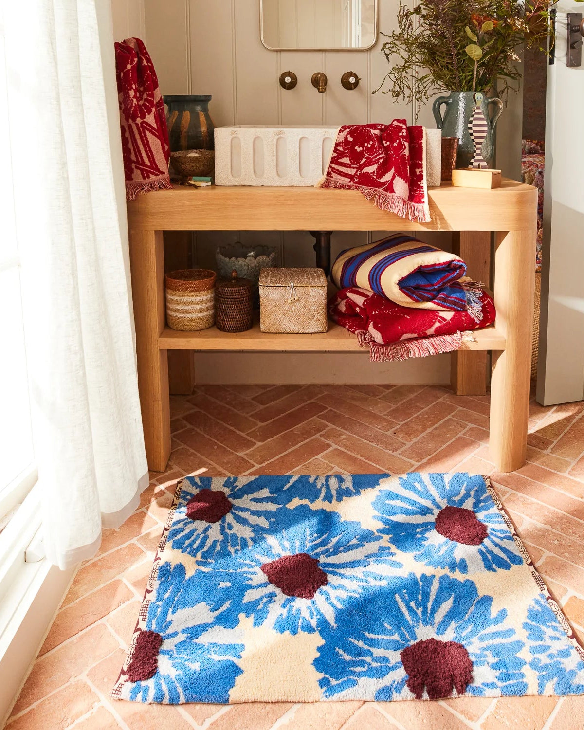 Isabella Bath Mat | Azure