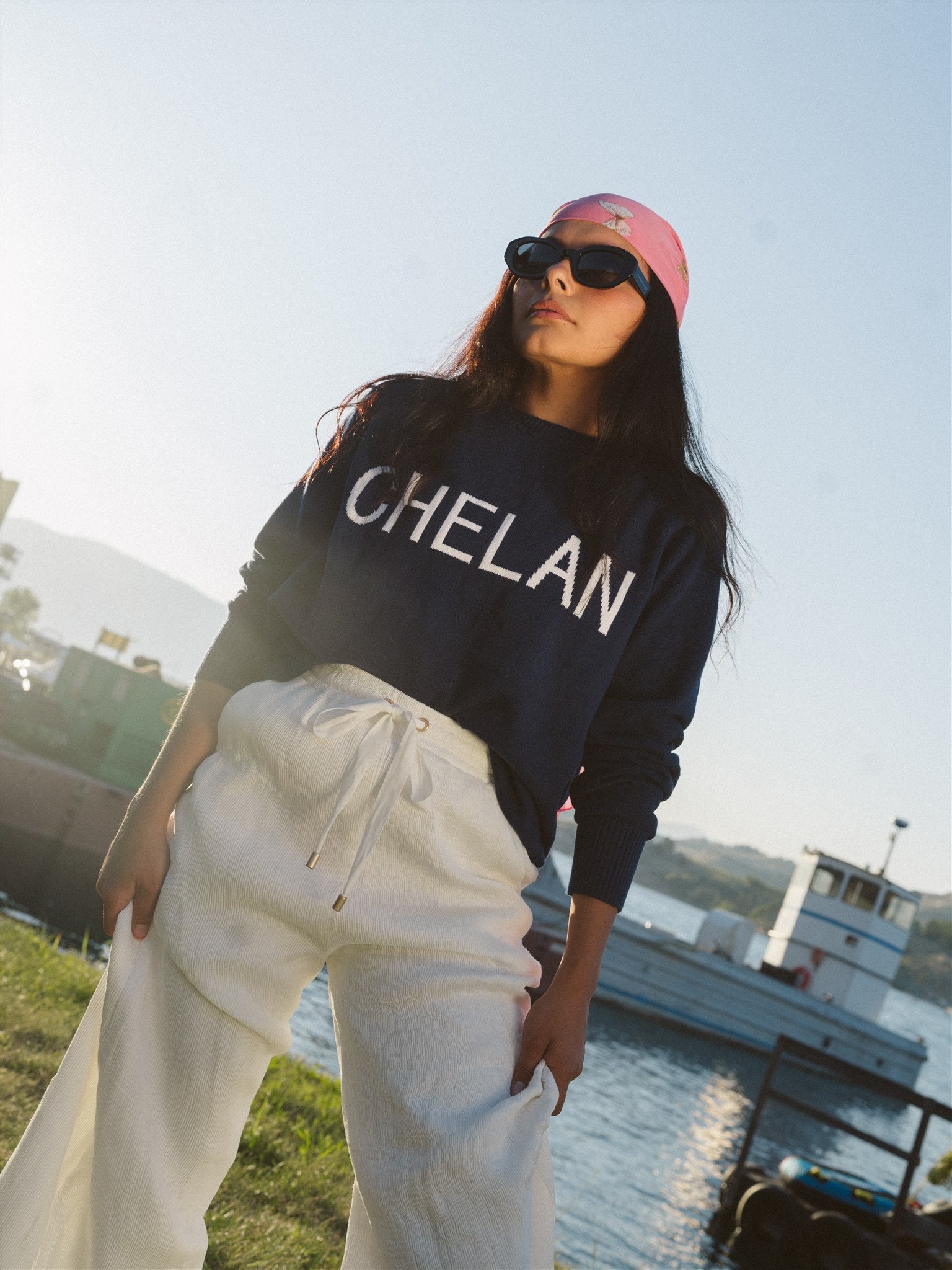 Chelan Boat Sweater | Navy