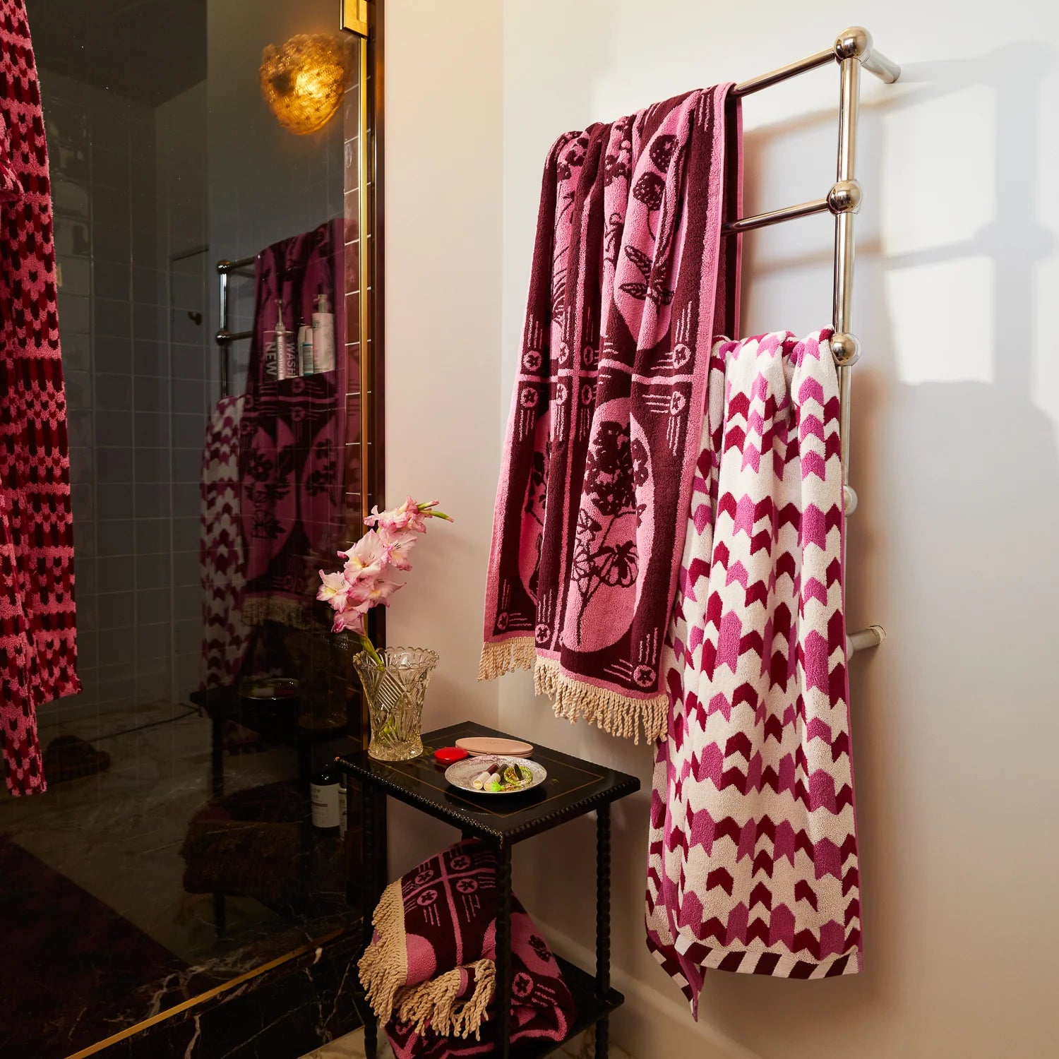 Gigi Beach Towel | Cosmo Pink