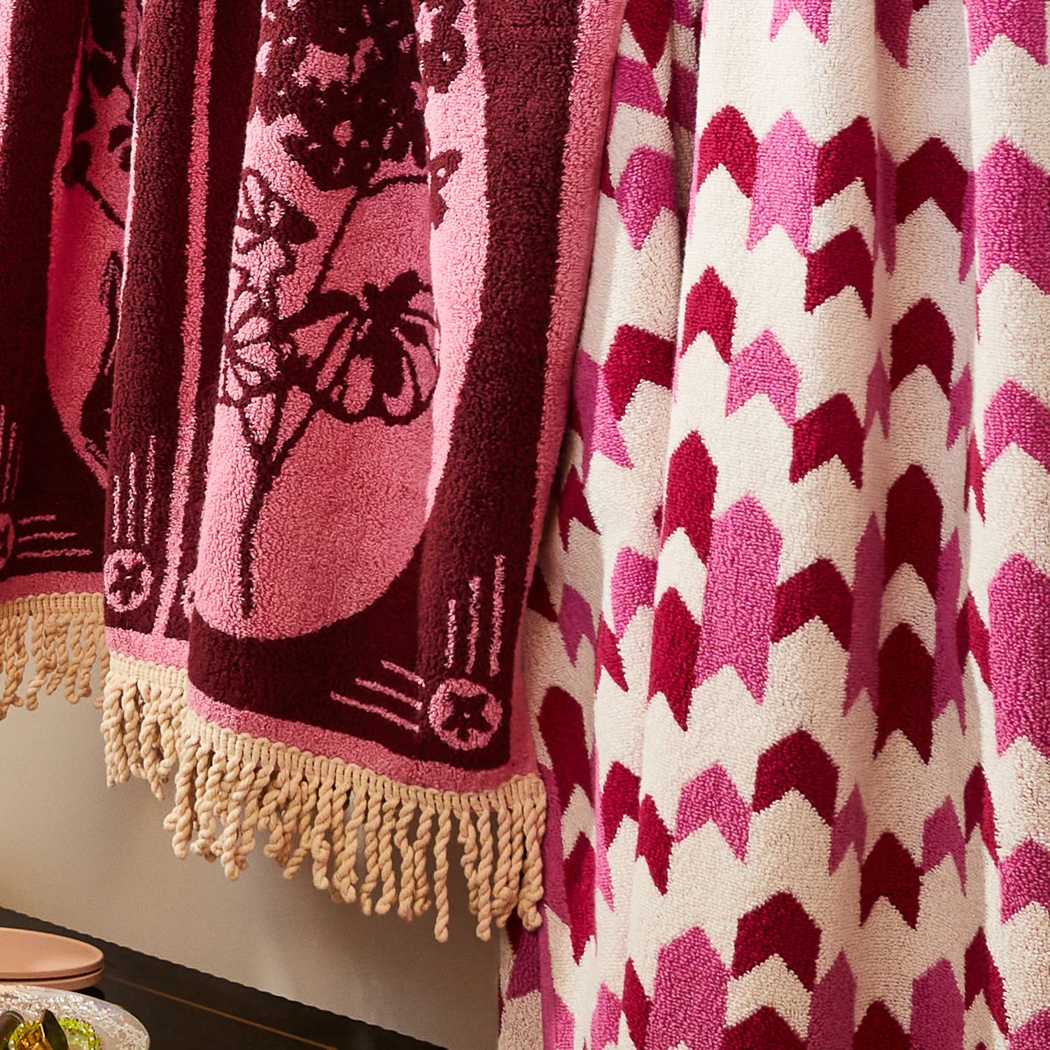 Gigi Beach Towel | Cosmo Pink