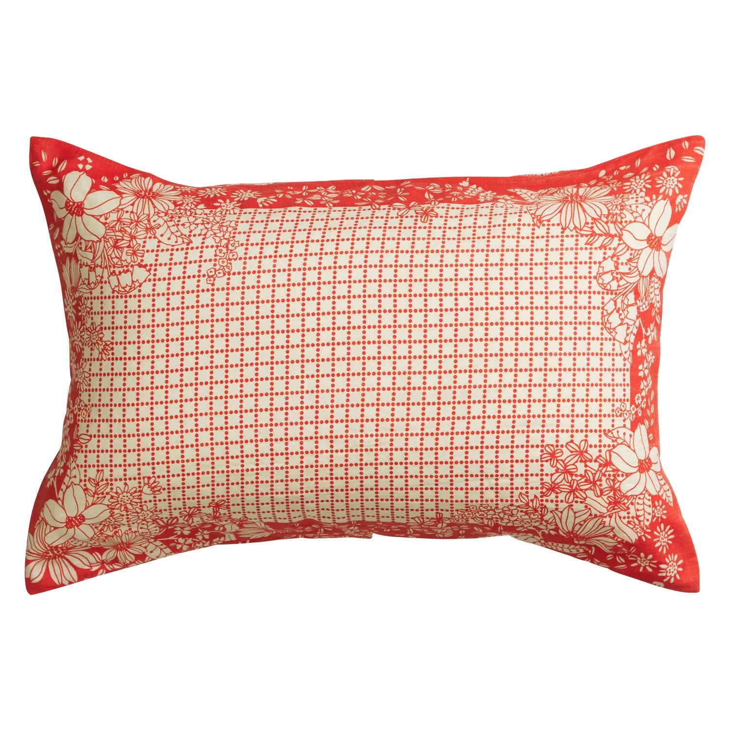 Mallorie Linen Pillowcase Set | Scarlet