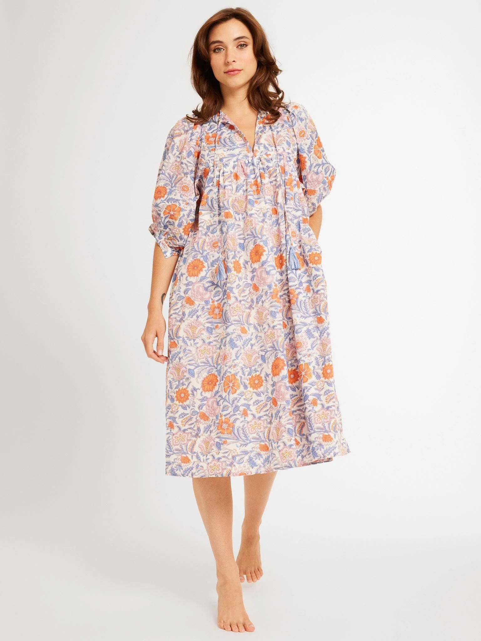 Saffron Dress in Newport Floral