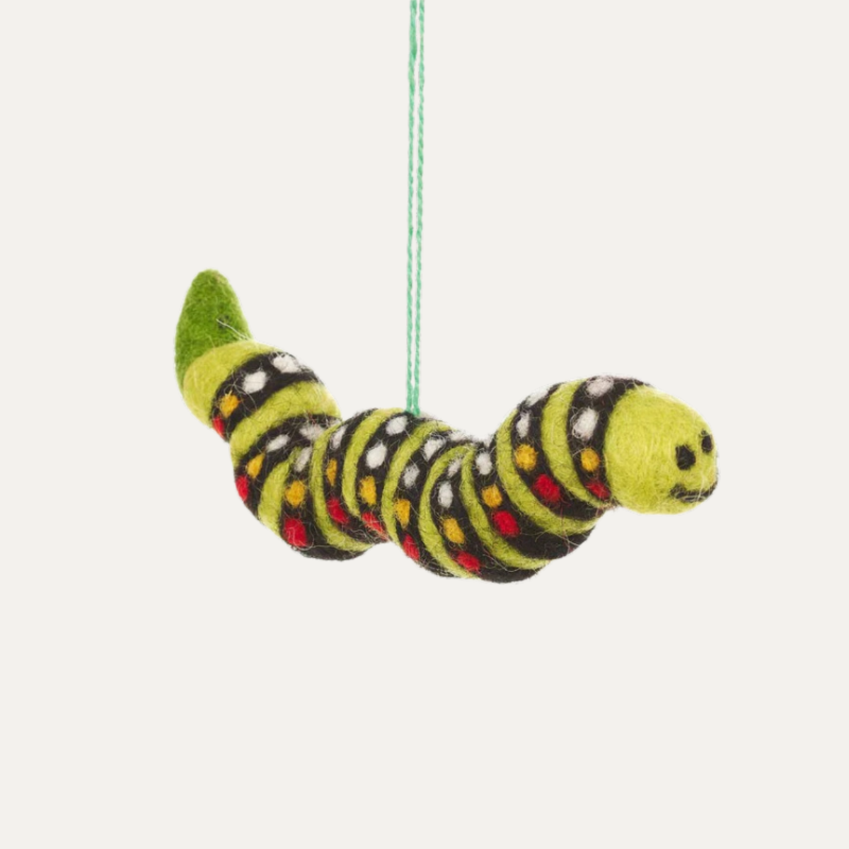 Handmade Felt Carl the Caterpillar Hanging Decoration