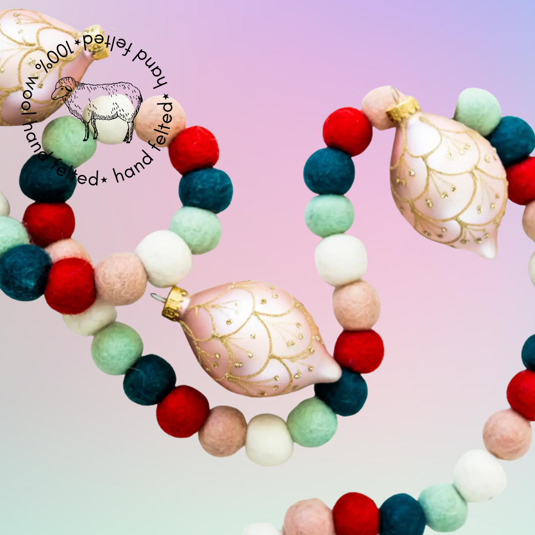 Falalala Wool Ball Garland