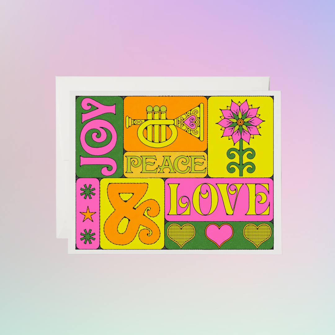 Peace, Love, Joy Card