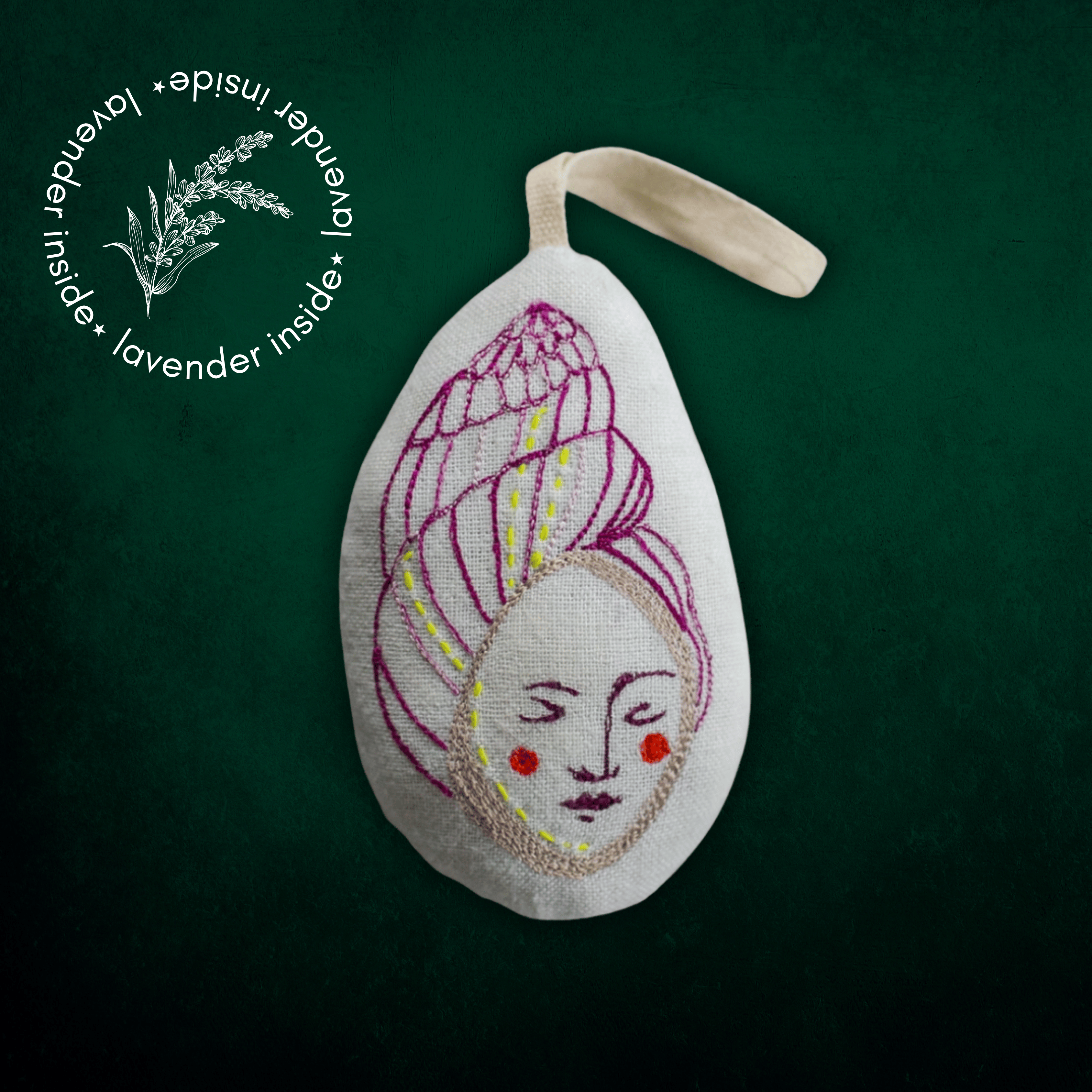 Shell Lady Ornament | Filled with Lavender