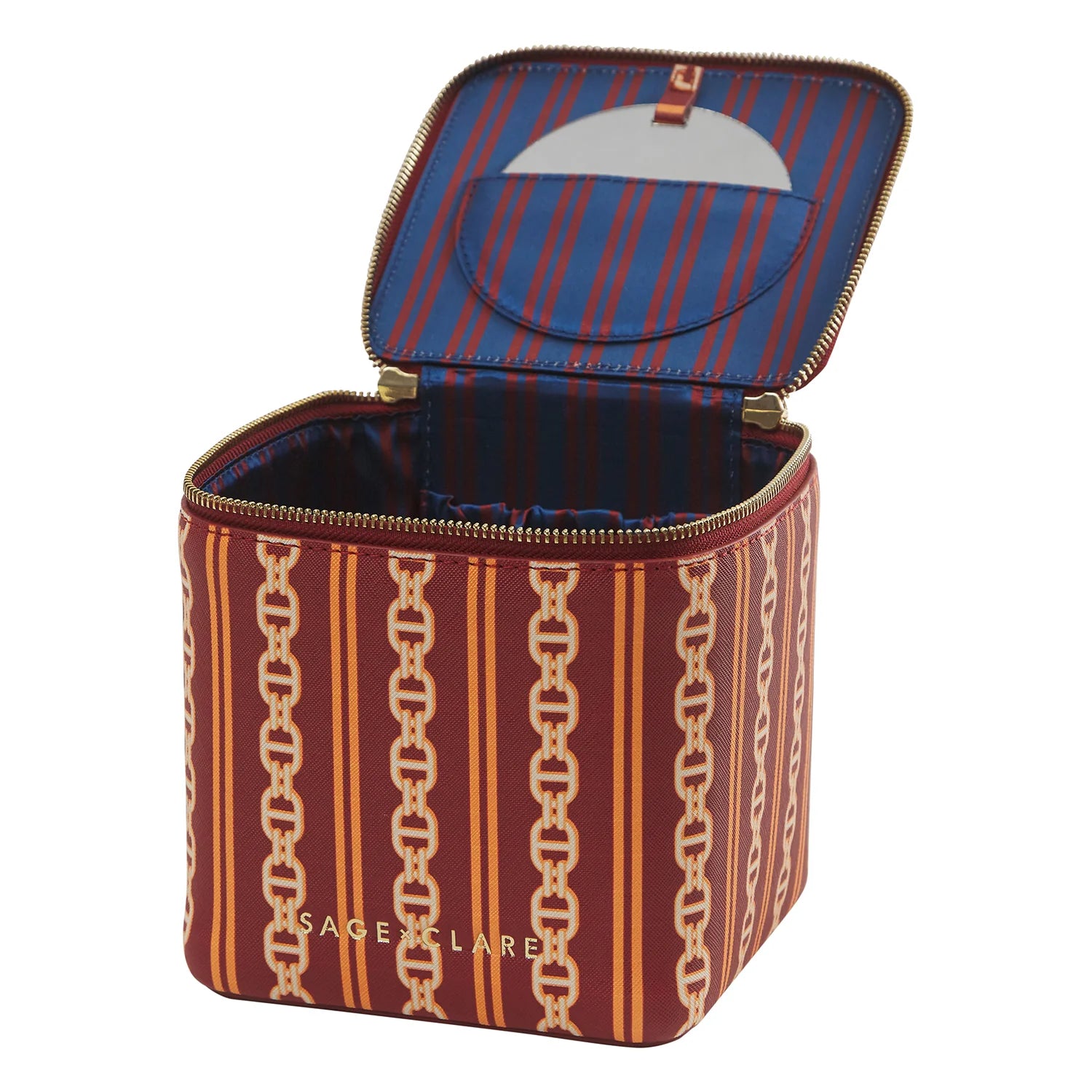 Acadia Cosmetic Case | Mahogany