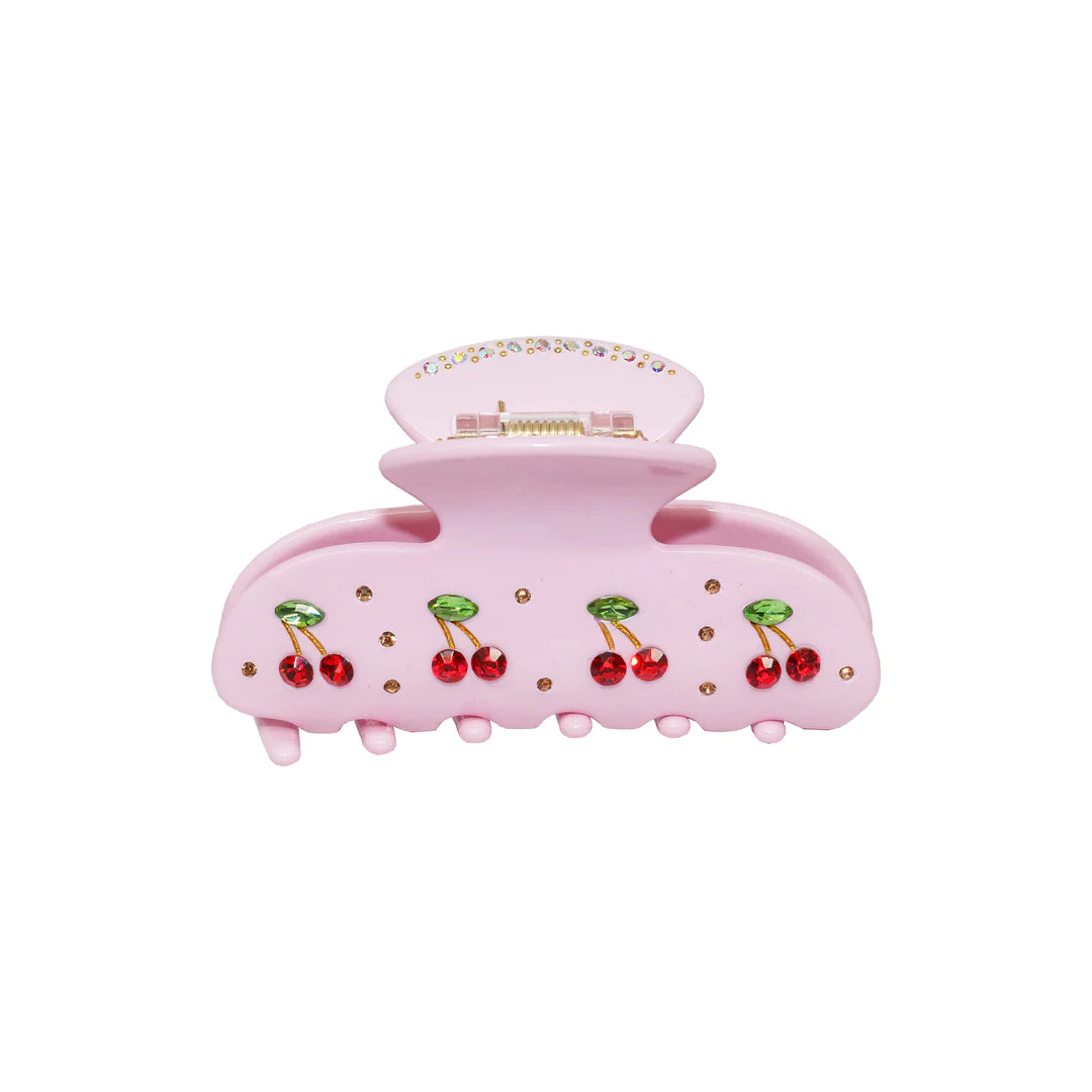 Sweetheart Claw Clip in Pink Cherry Pie