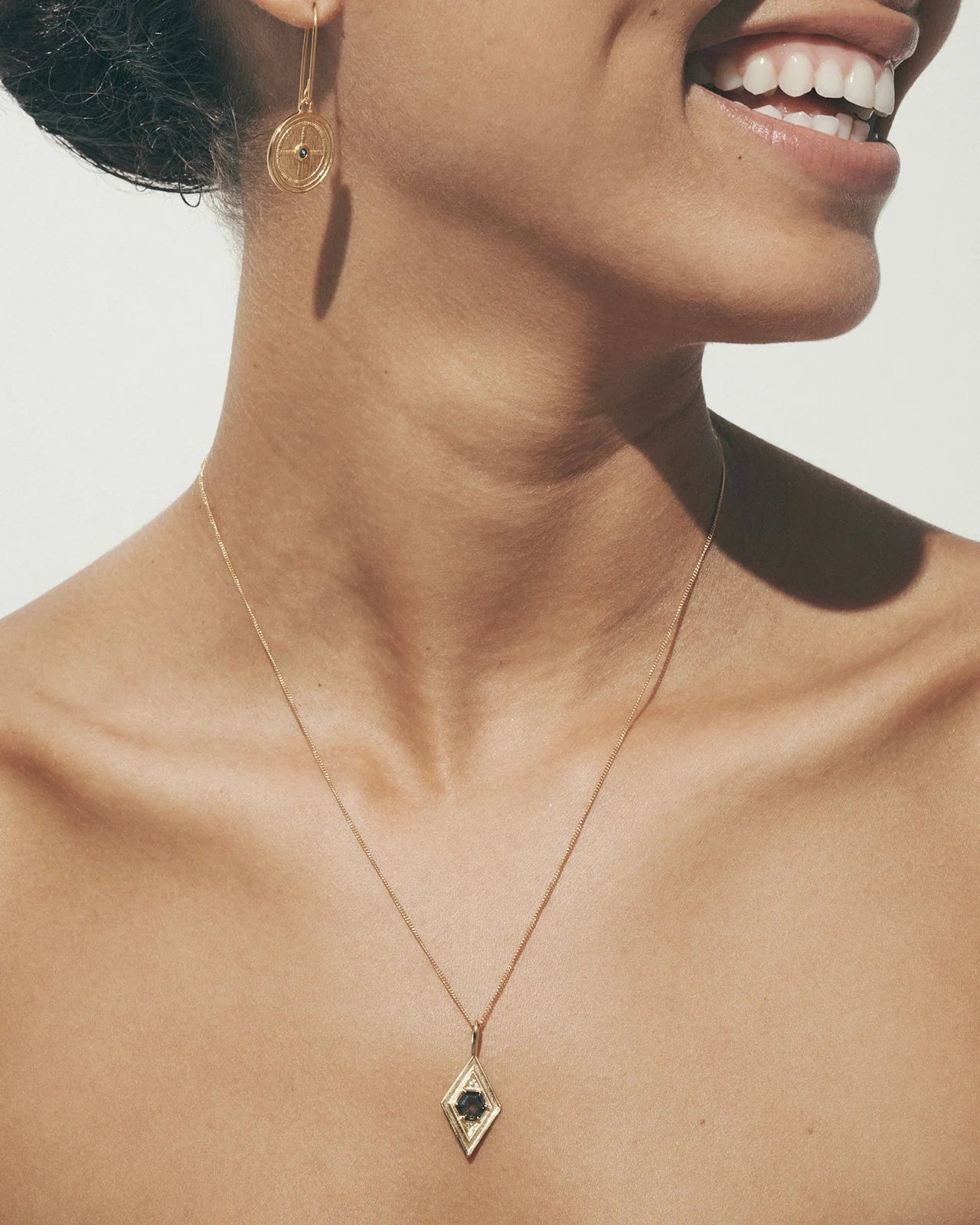 Sarruma Necklace | Smoky Quartz & Gold