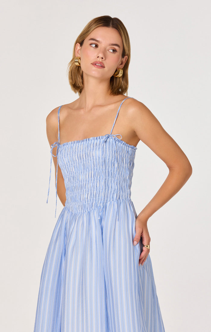 Lahela Dress | Blue Stripe