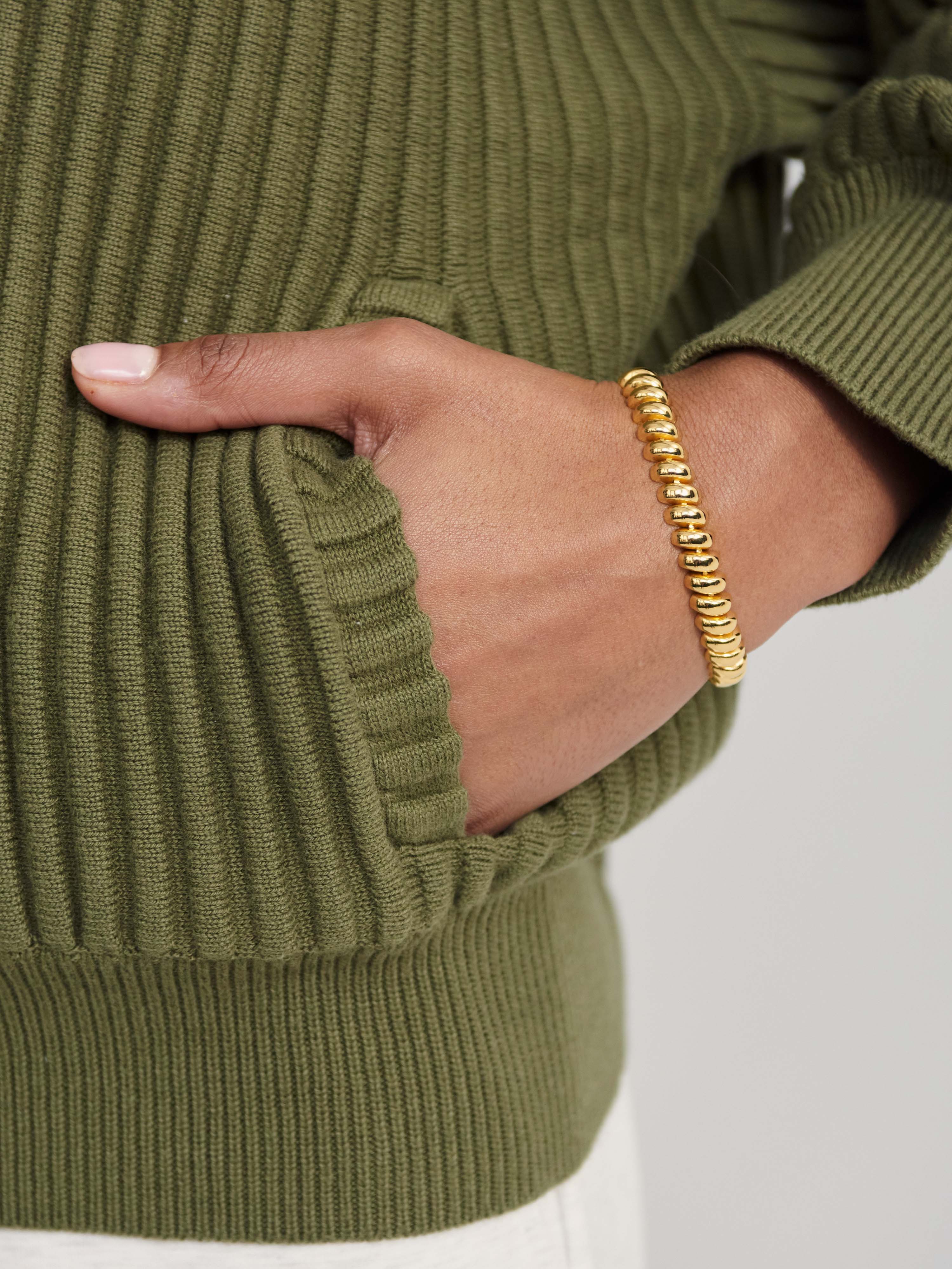 Doncaster Ottoman Knit Jacket in Winter Moss