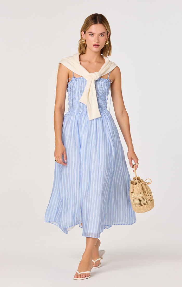 Lahela Dress | Blue Stripe