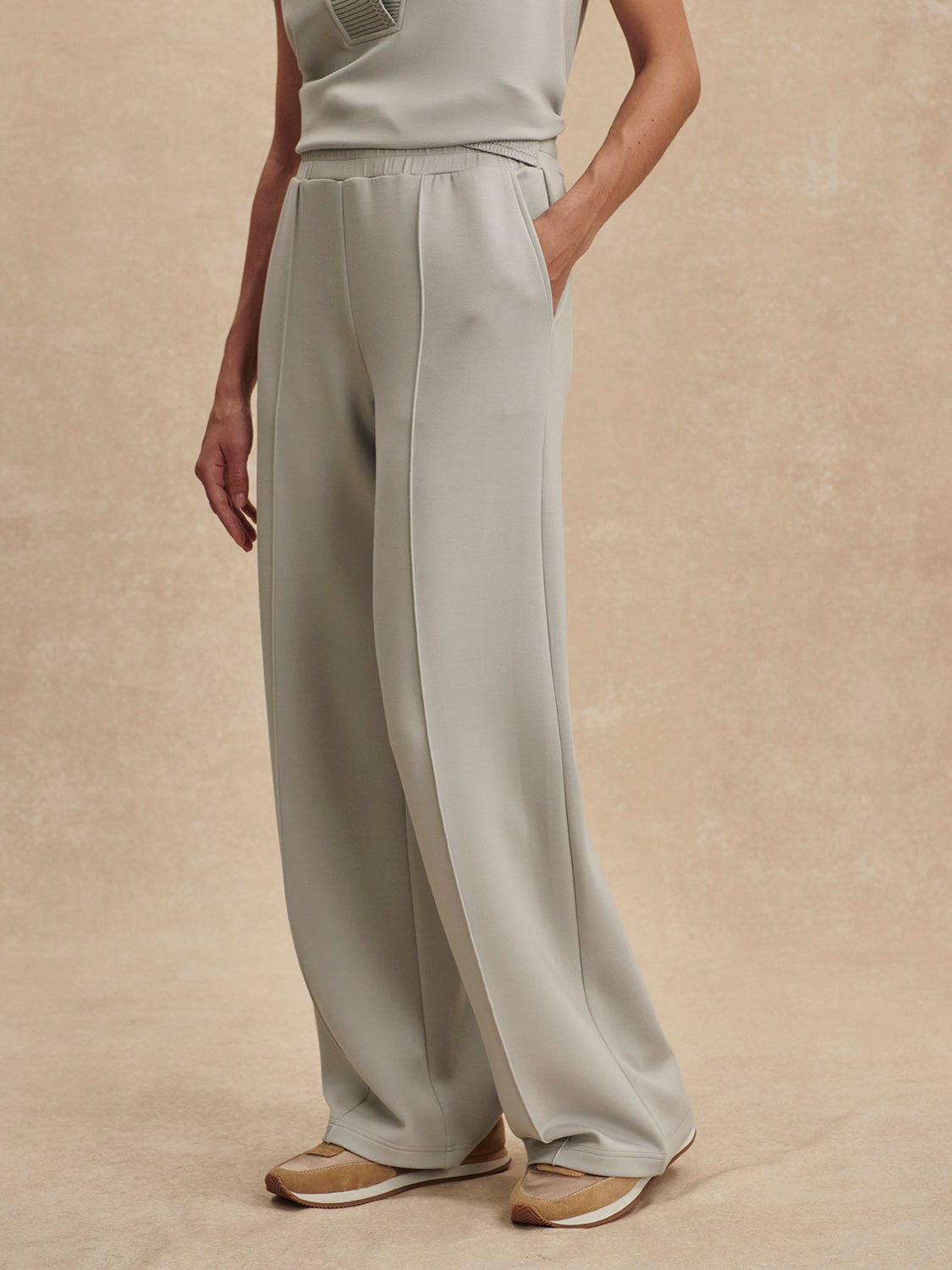 The Wide Leg Pant 28 | Blue Clay