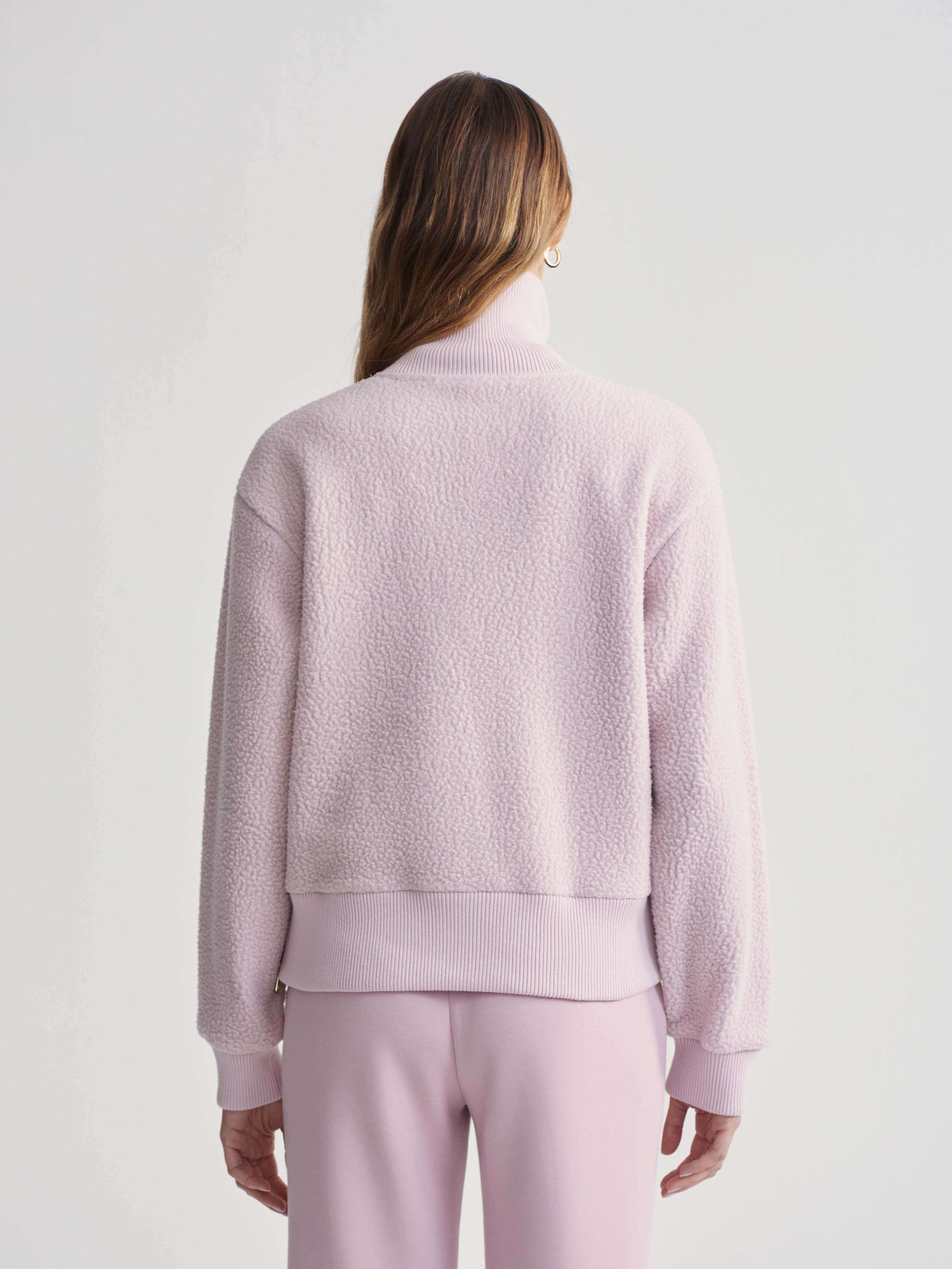 Roselle Half Zip Fleece in Burnished Lilac