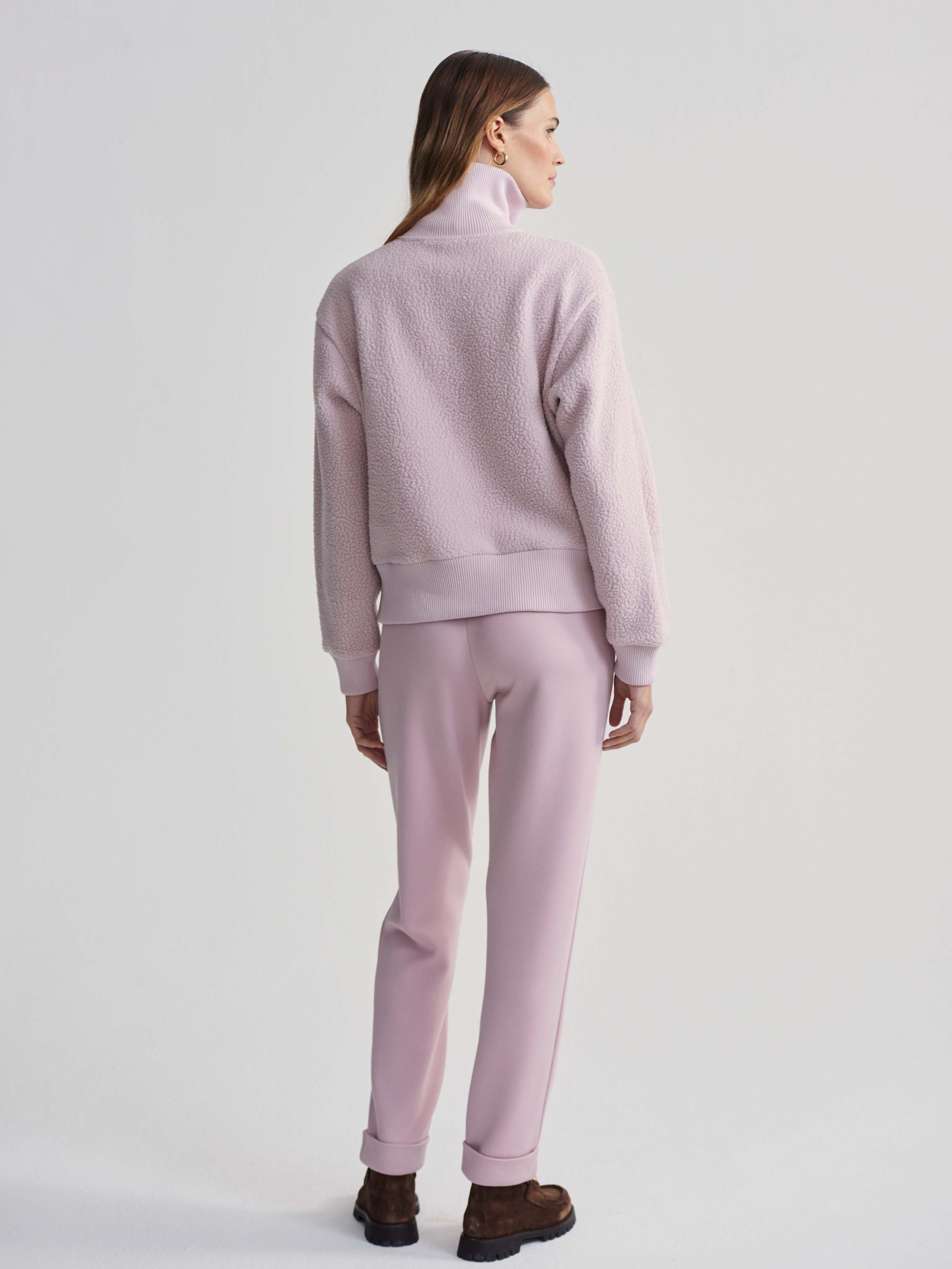 Roselle Half Zip Fleece in Burnished Lilac