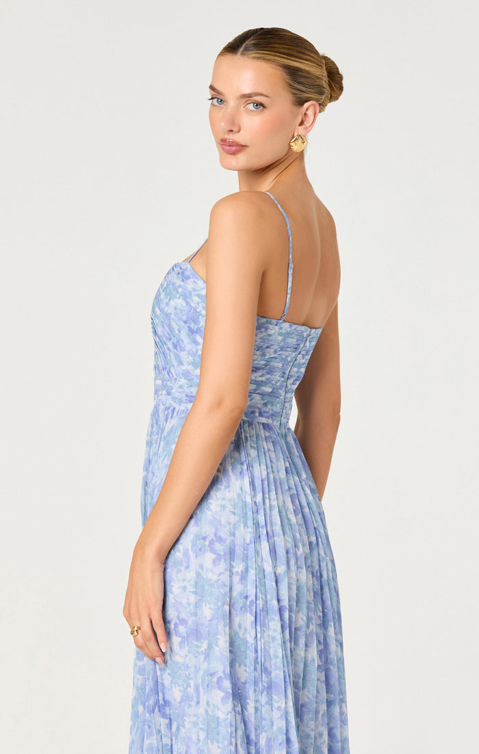 Bayley Dress | Blue Floral