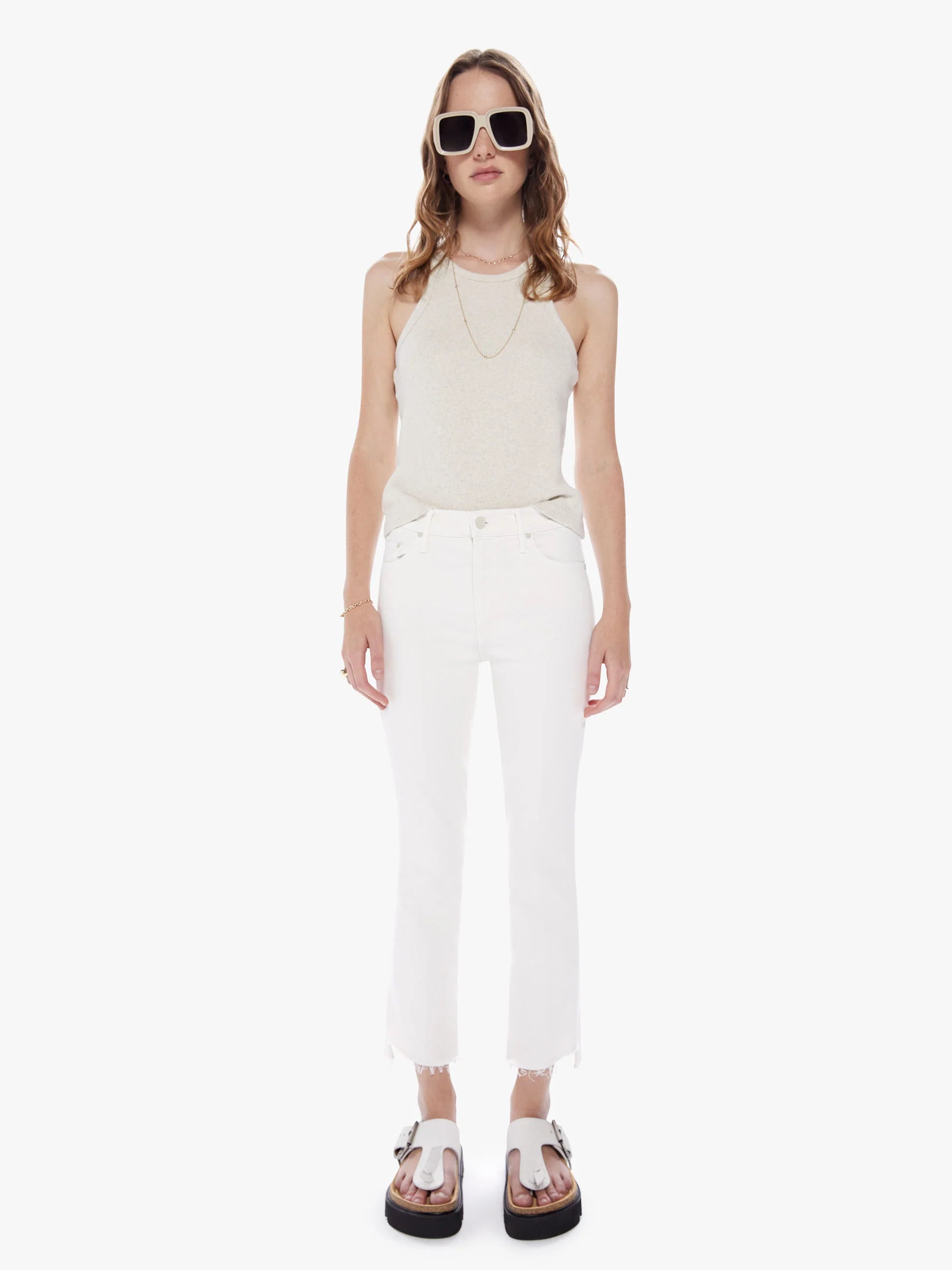 The Insider Crop Step Fray | Cream Puffs