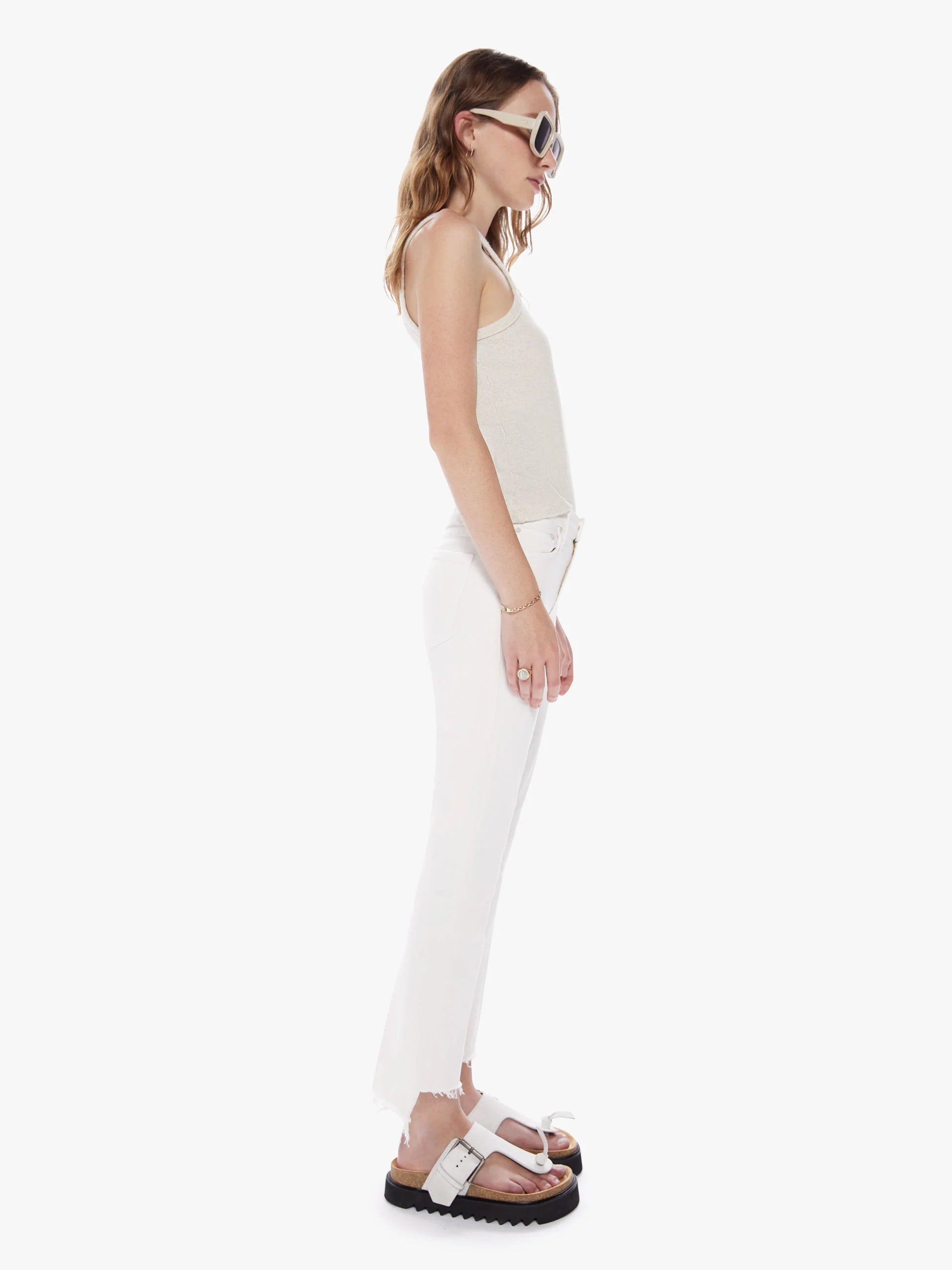 The Insider Crop Step Fray | Cream Puffs