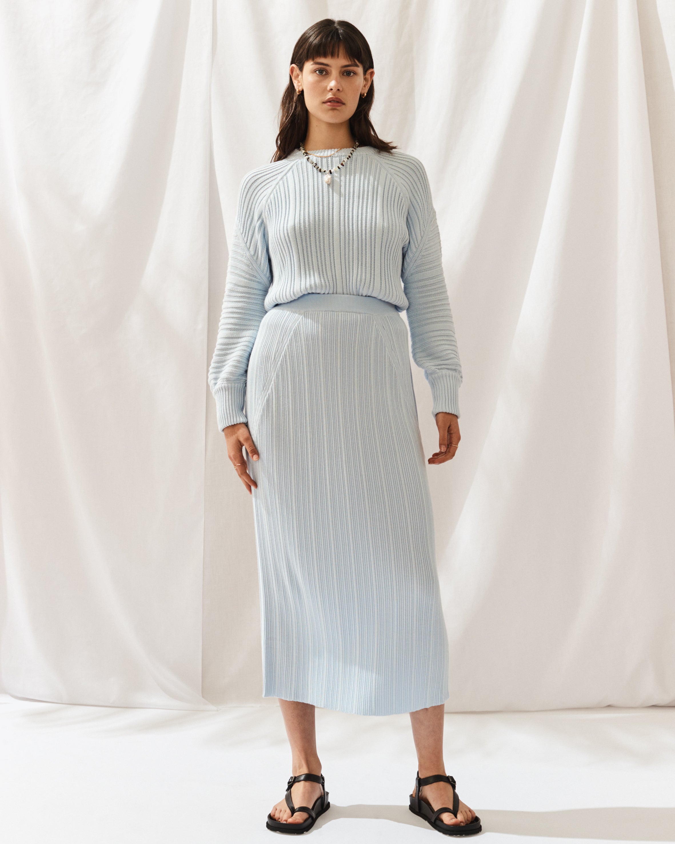 Sienne Skirt | Powder Blue