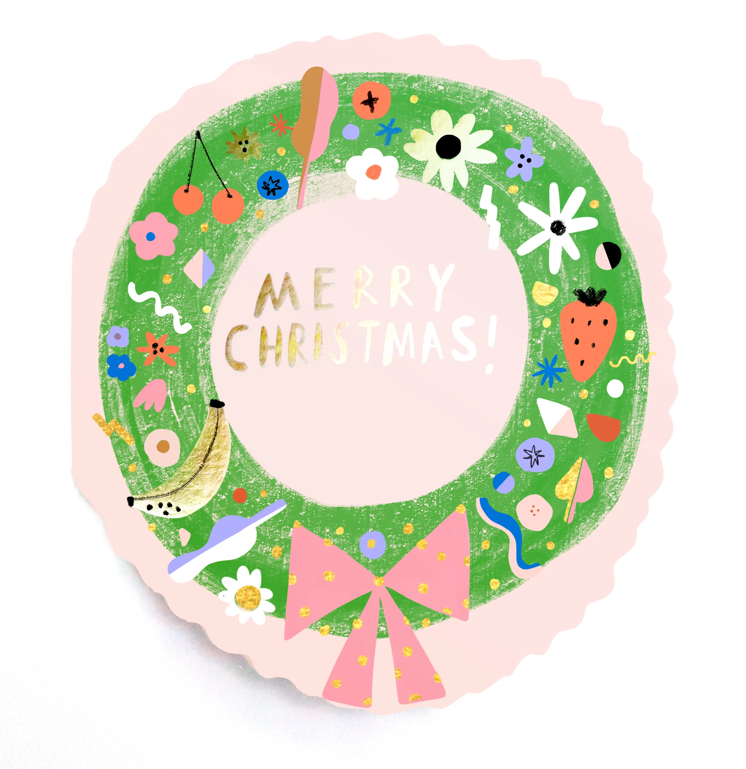 Wreath Greeting Card
