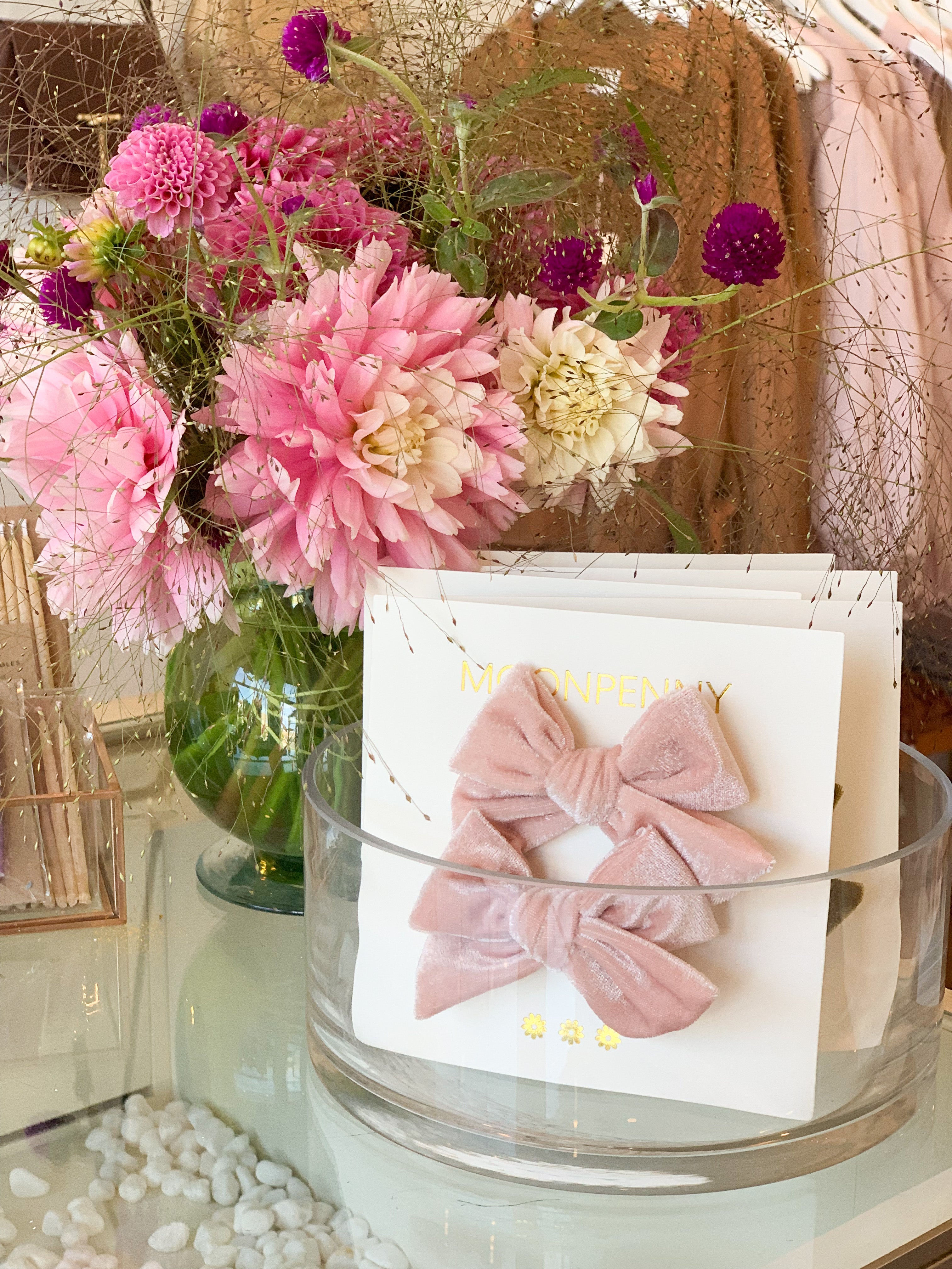 Stella Velvet Bow Set
