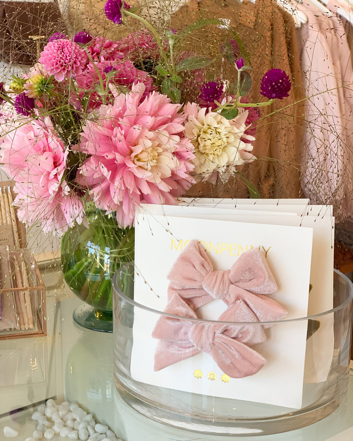 Stella Velvet Bow Set