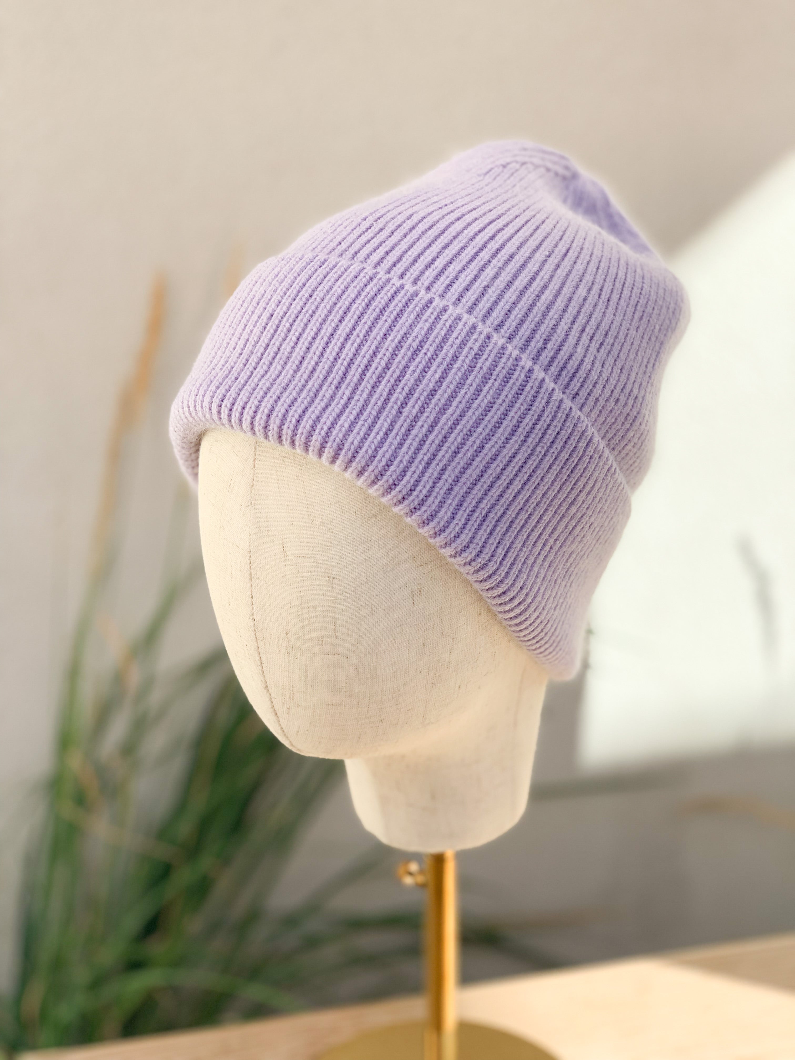 Lilac London Cashmere Beanie