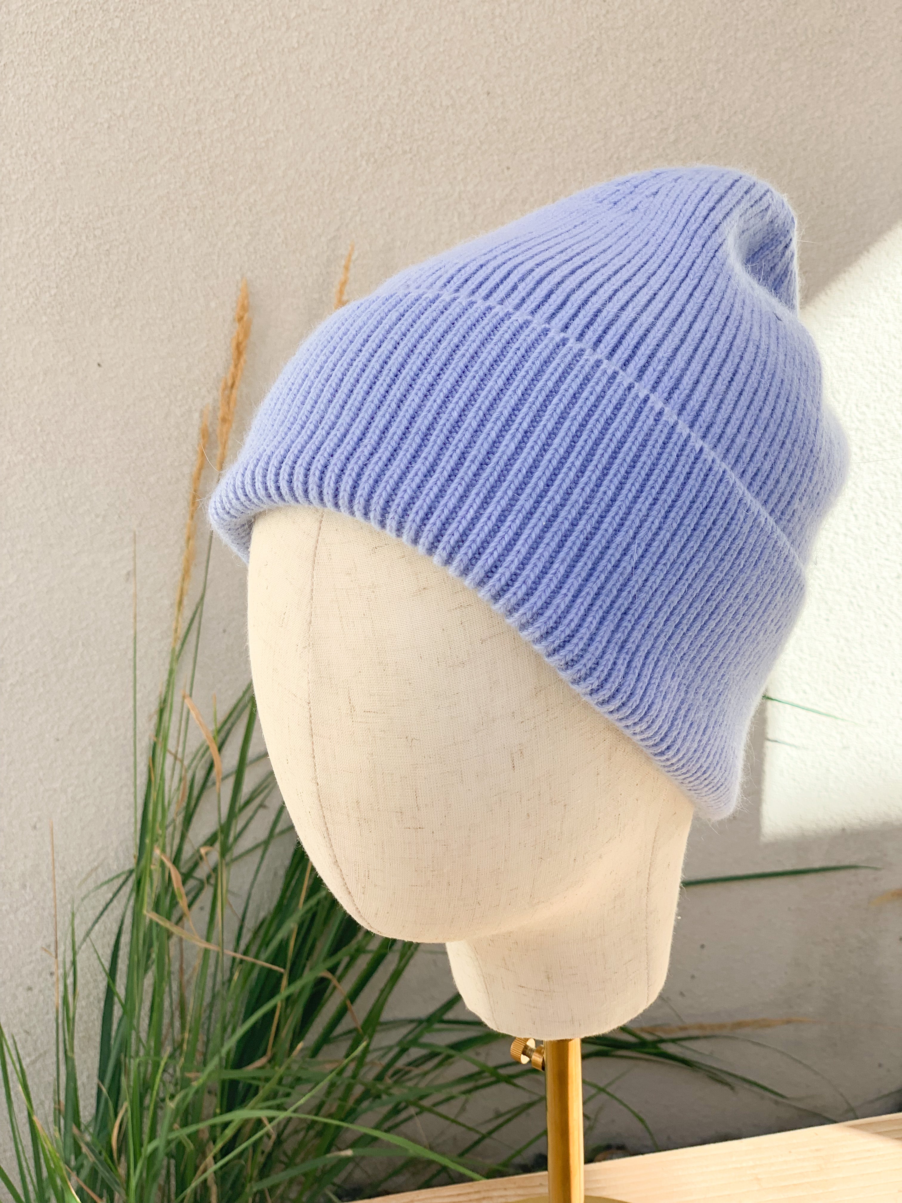 Periwinkle London Cashmere Beanie