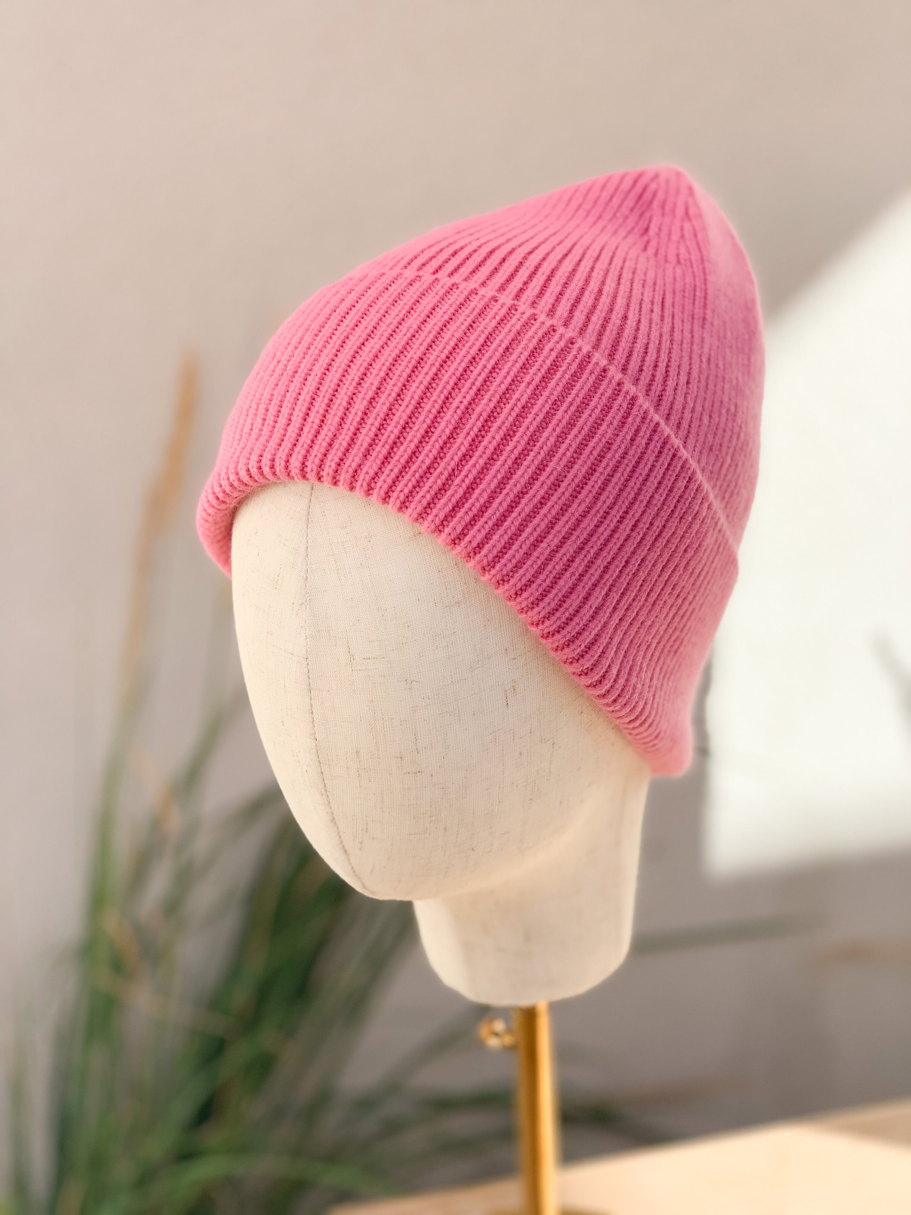 Pink London Cashmere Beanie