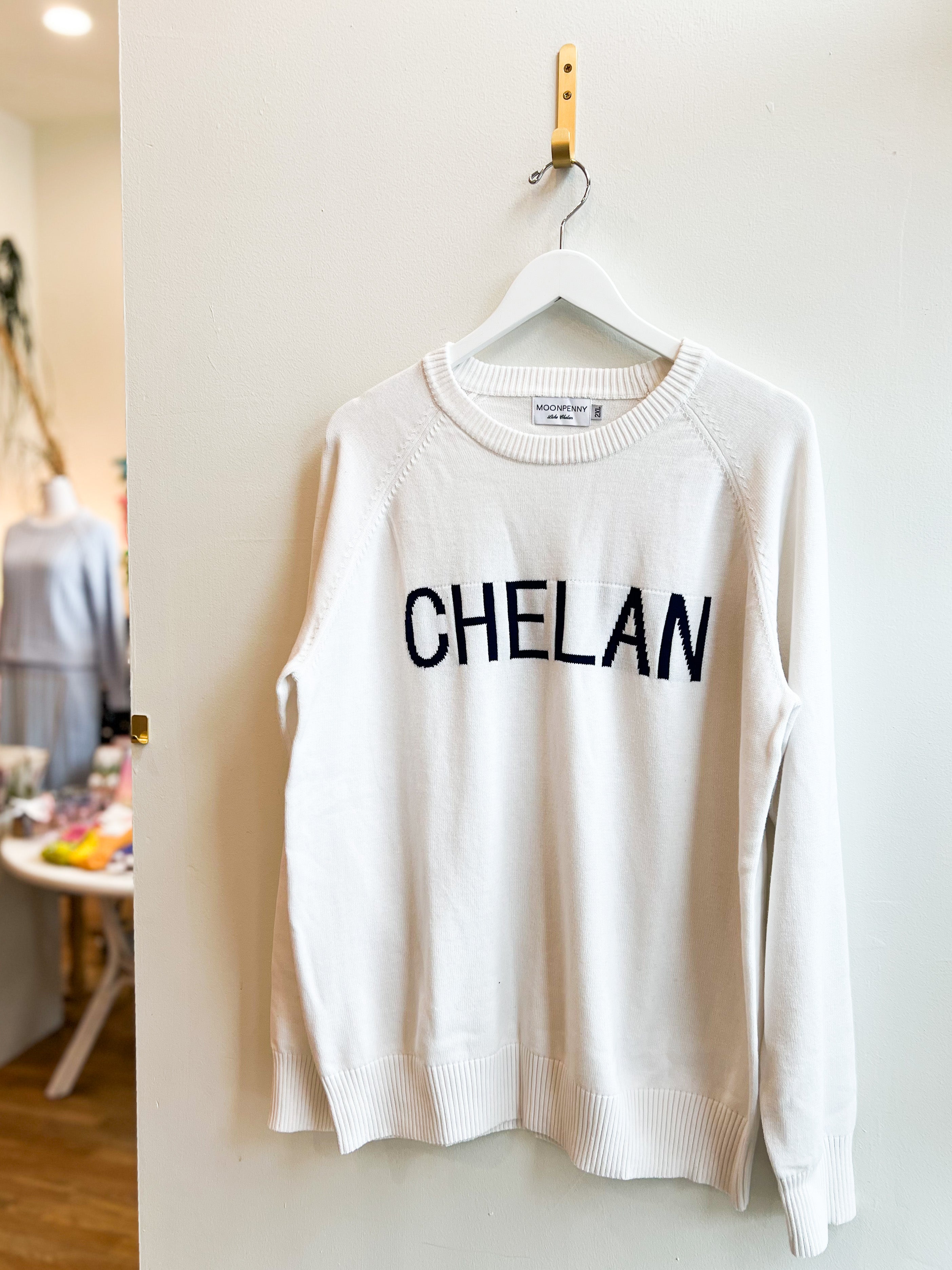 Chelan Boat Sweater | White