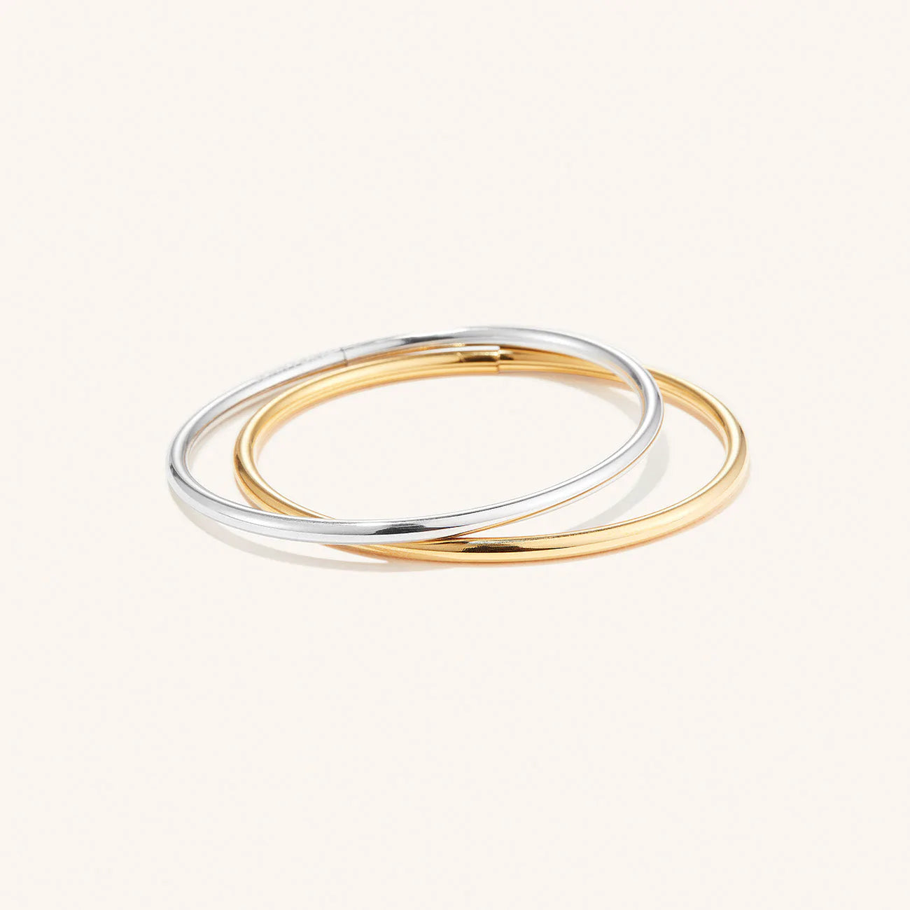 Dane Bangle Two-Tone Set | 2 pack