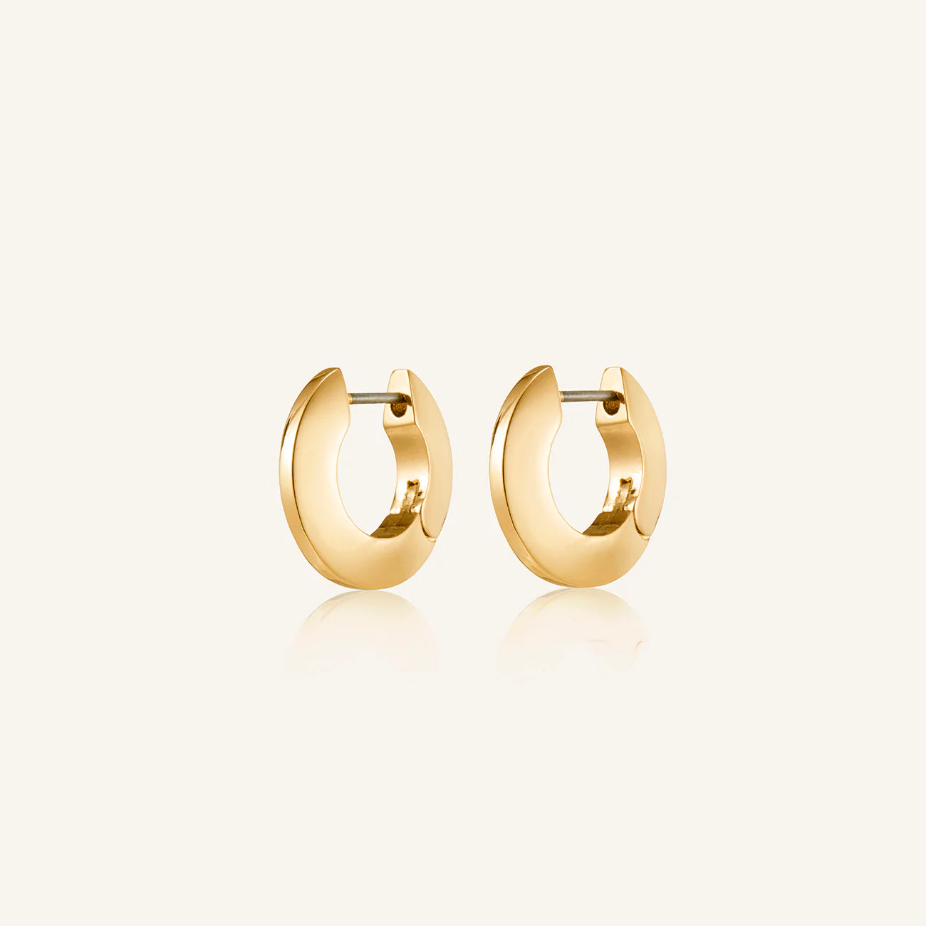 Toni Hinged Hoops Small | Gold