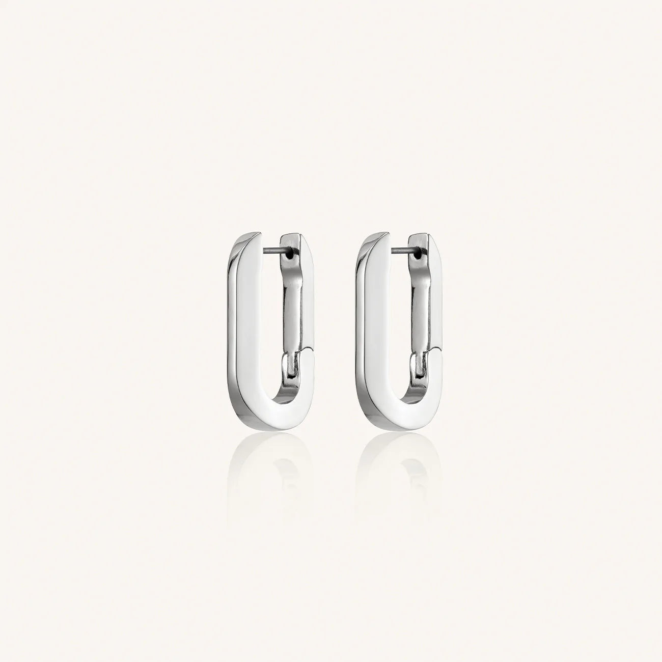 U Link Earring | Silver