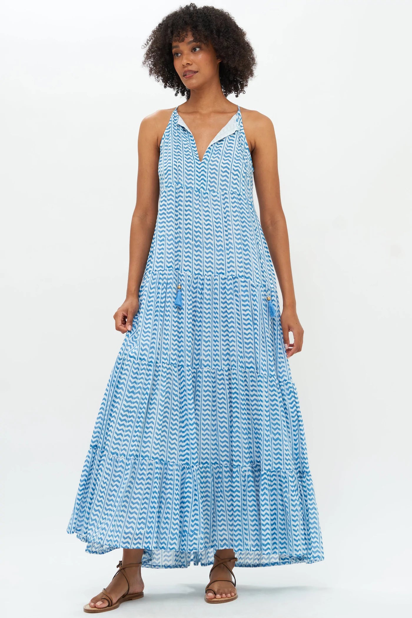 Long Tiered Tassel | Blue Marley