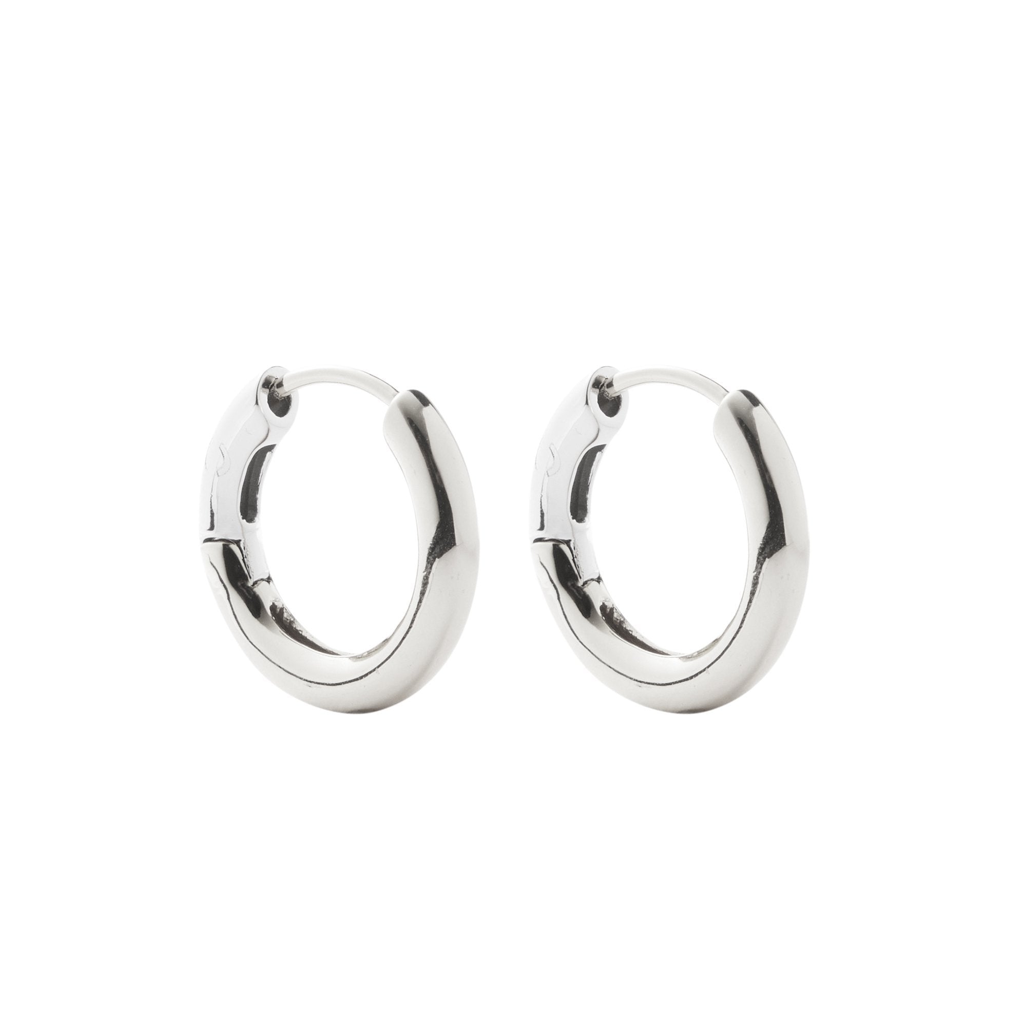 Petite Hoops in Silver