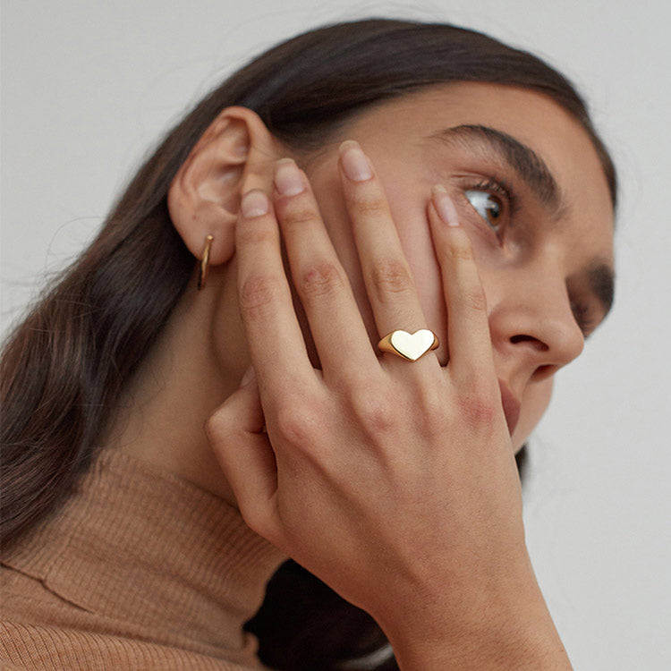 Heartbreaker Signet Ring | Silver