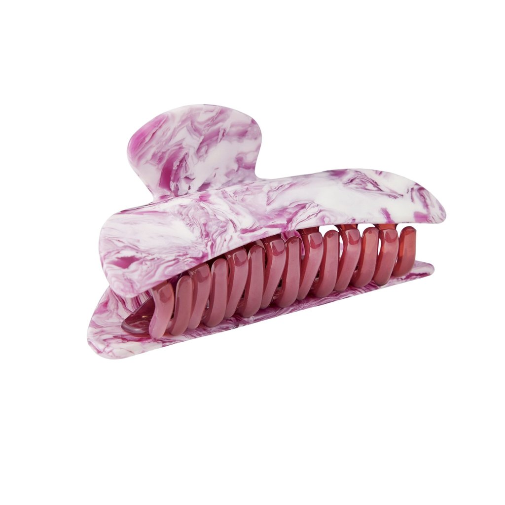 Midi Heirloom Claw in Marbled Orchid