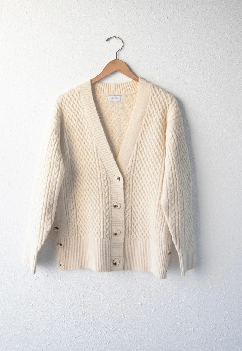 Vickie Oversized Cardigan | Ivory