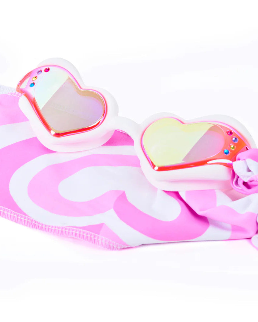 Soft Crush Fabric Strap Heart Kids Goggle | Daydream