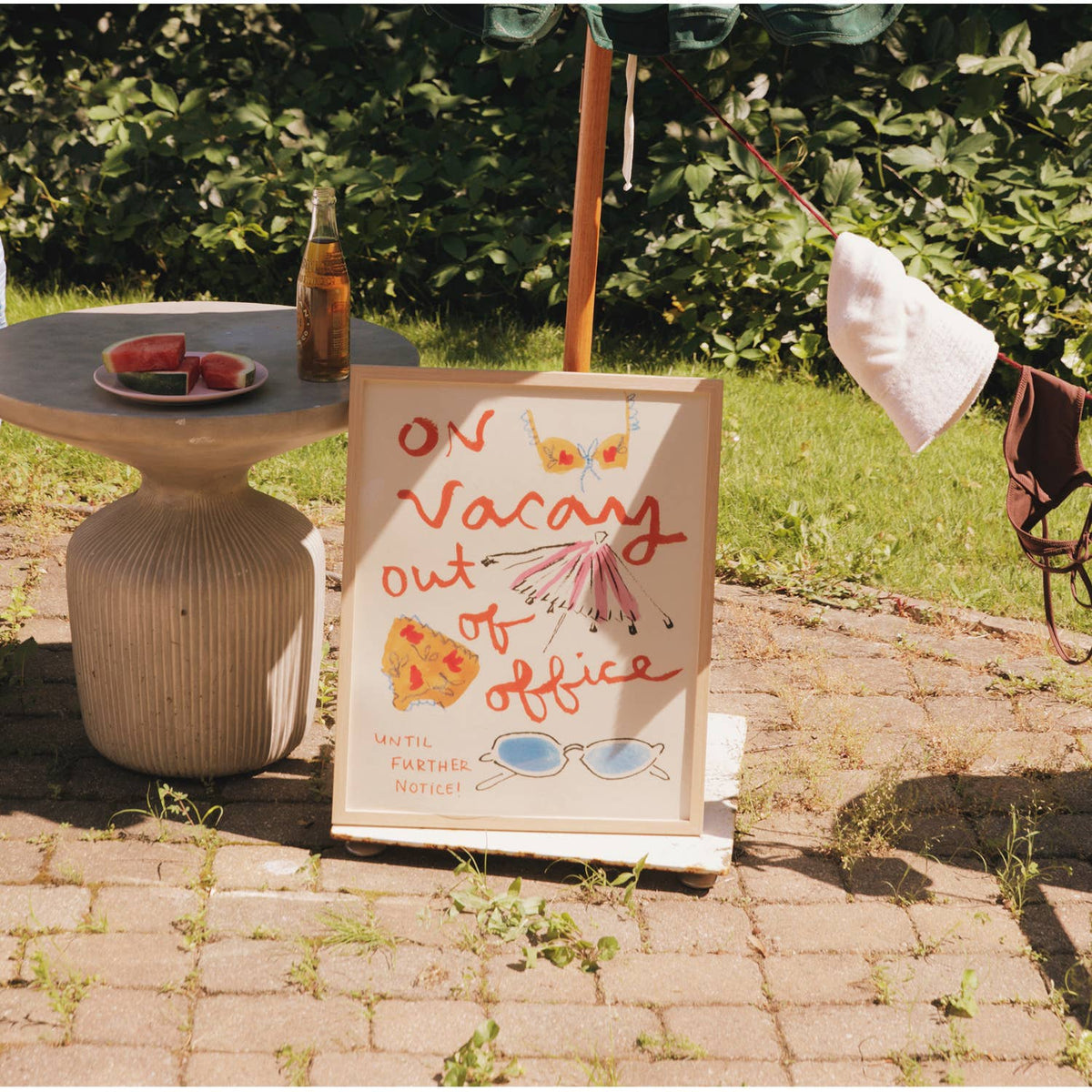 On Vacay: Out of Office Art Print