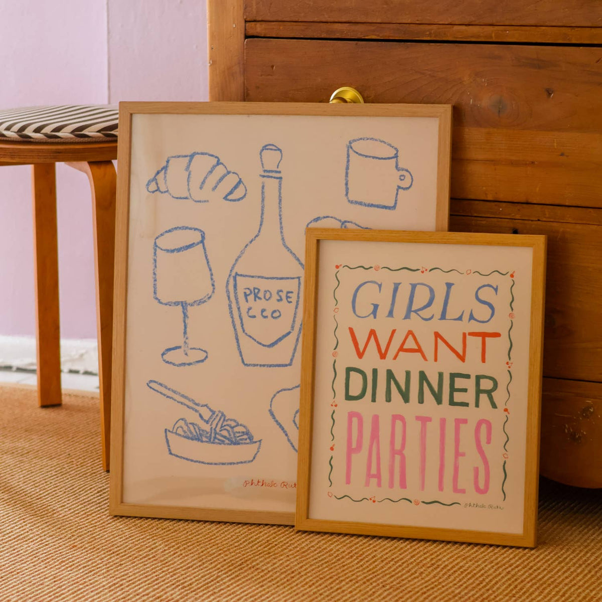 Girls Want Dinner Parties Art Print