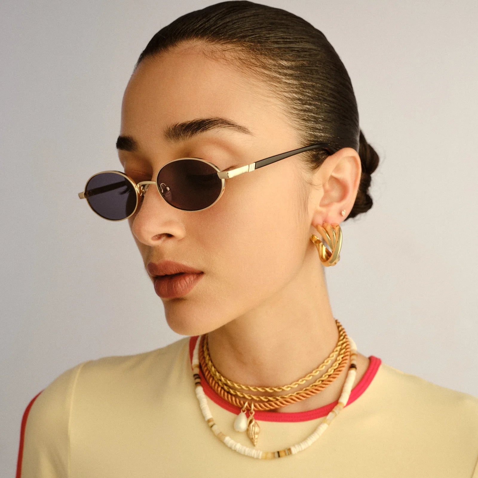 Icicle Sunglasses | Bright Gold