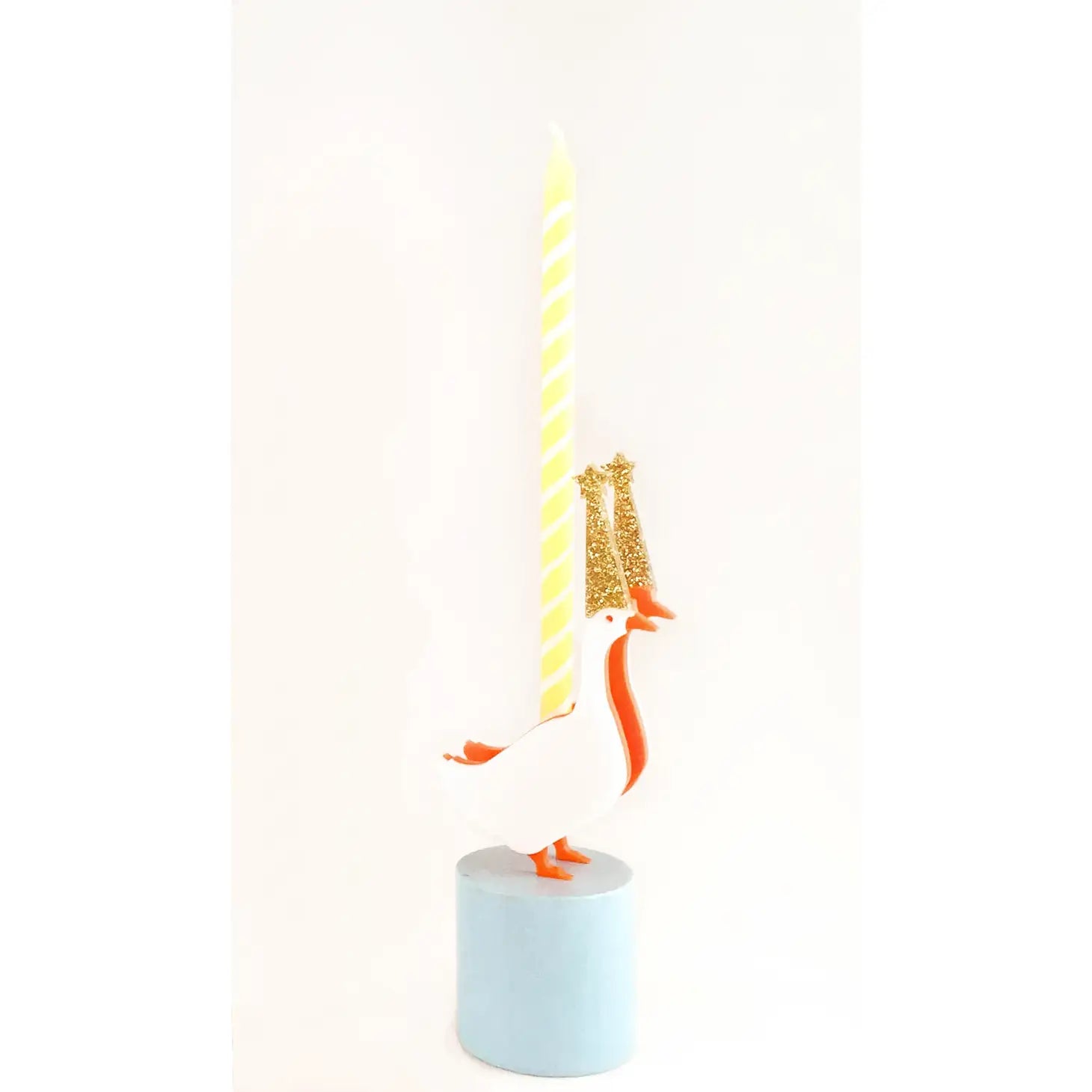 Goose Birthday Candle Holder