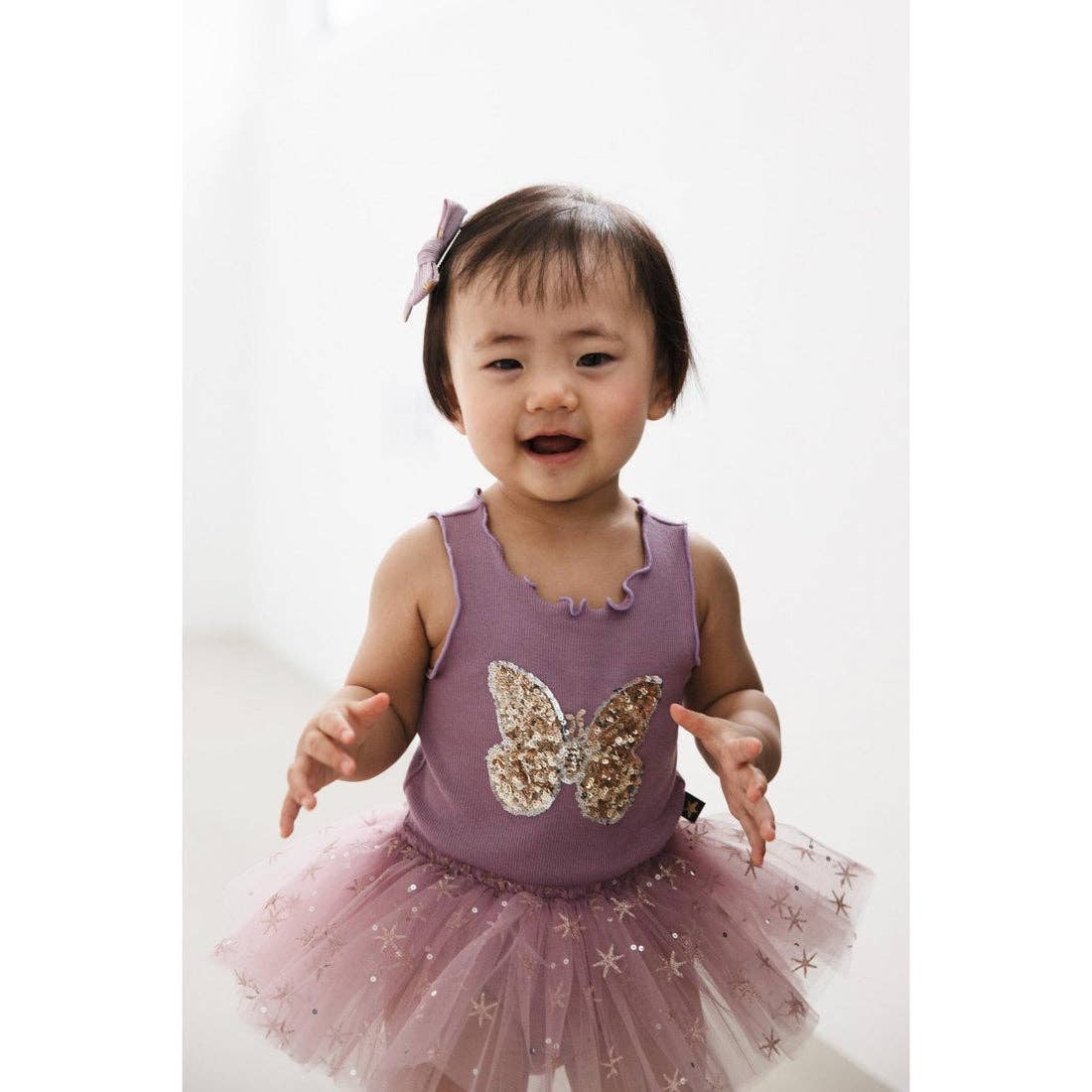 Butterfly Snow Baby Tutu Dress | Orchid