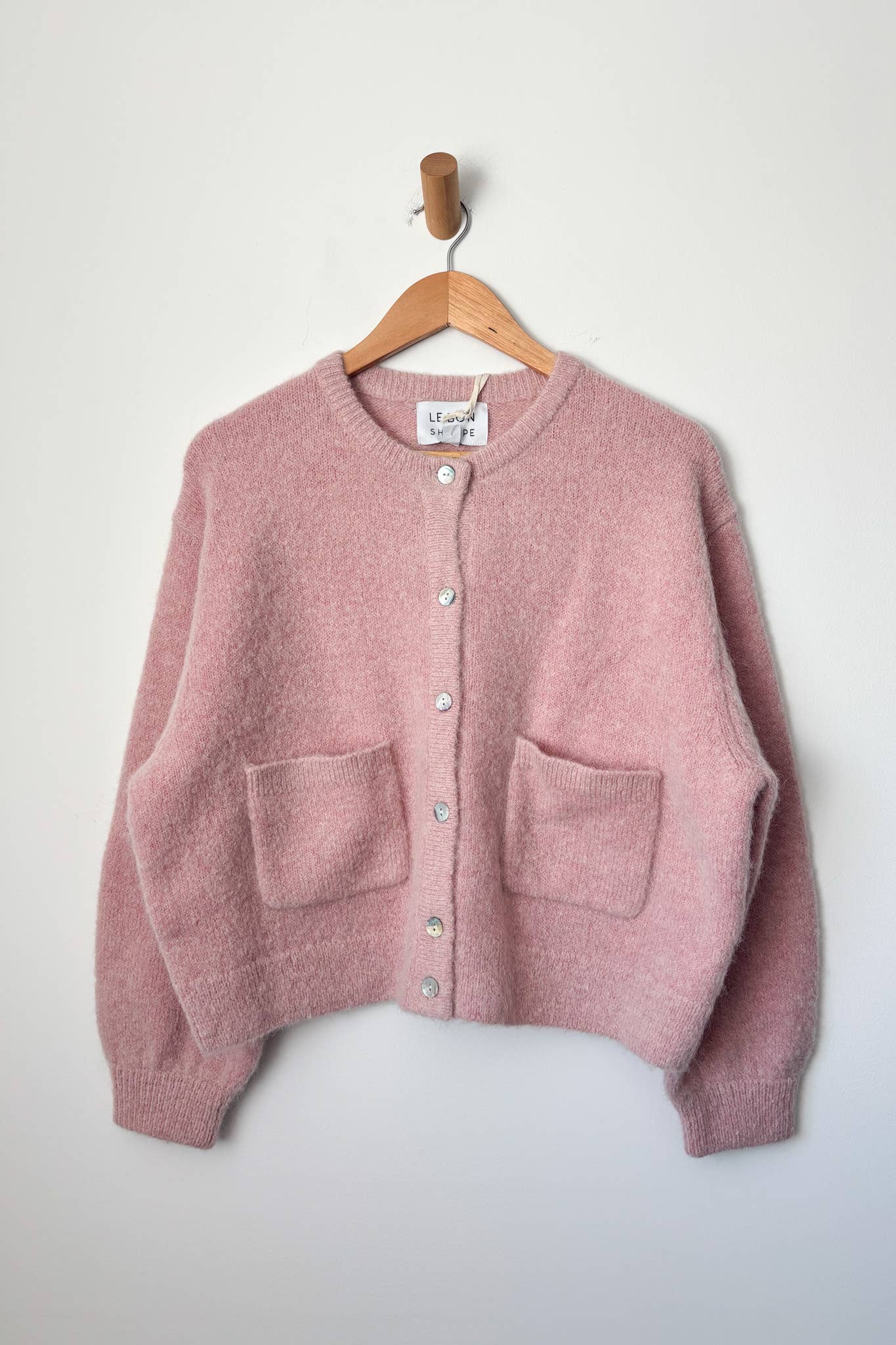 Amélie Alpaca Cardigan | Pink Rosé