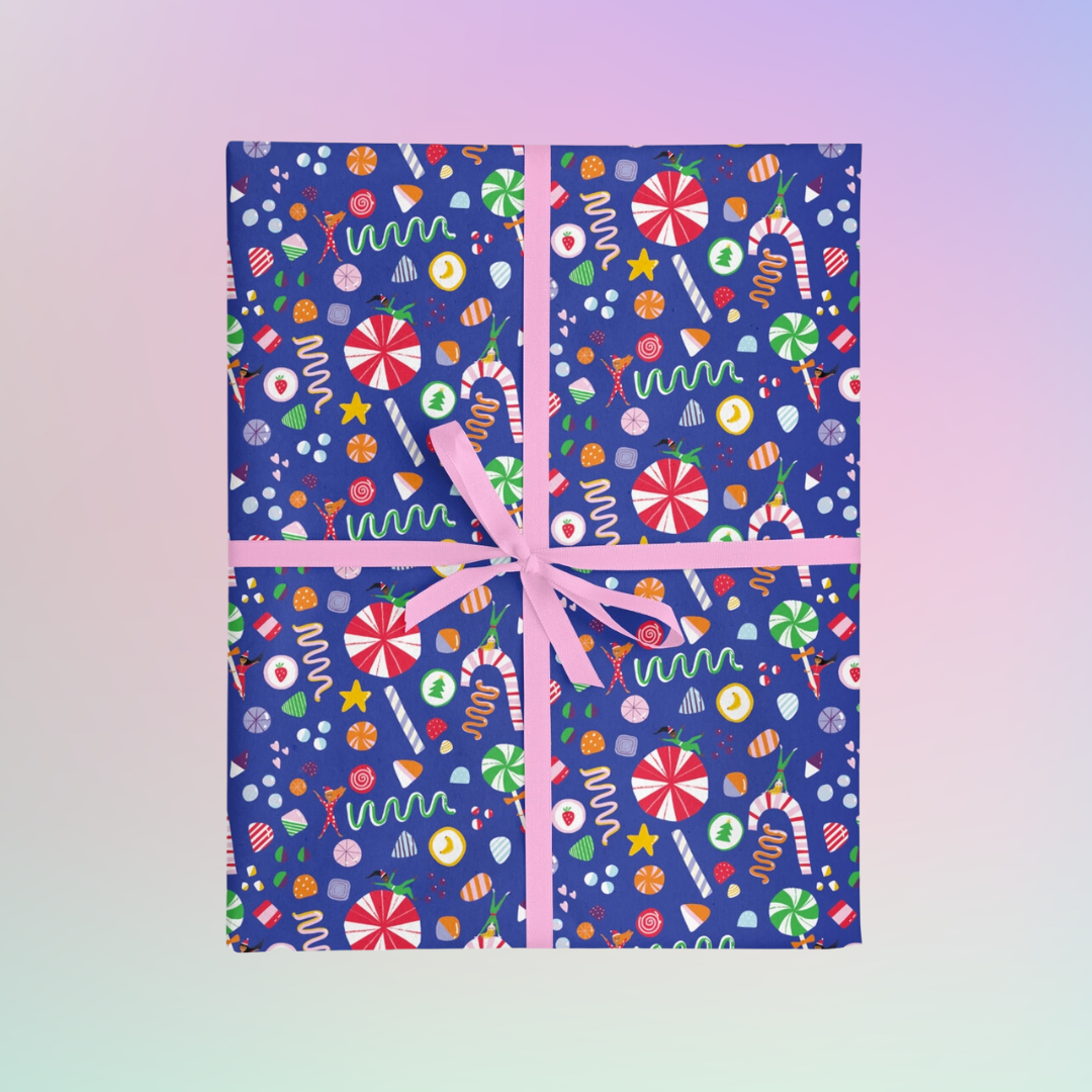 Christmas Candy Gift Wrap